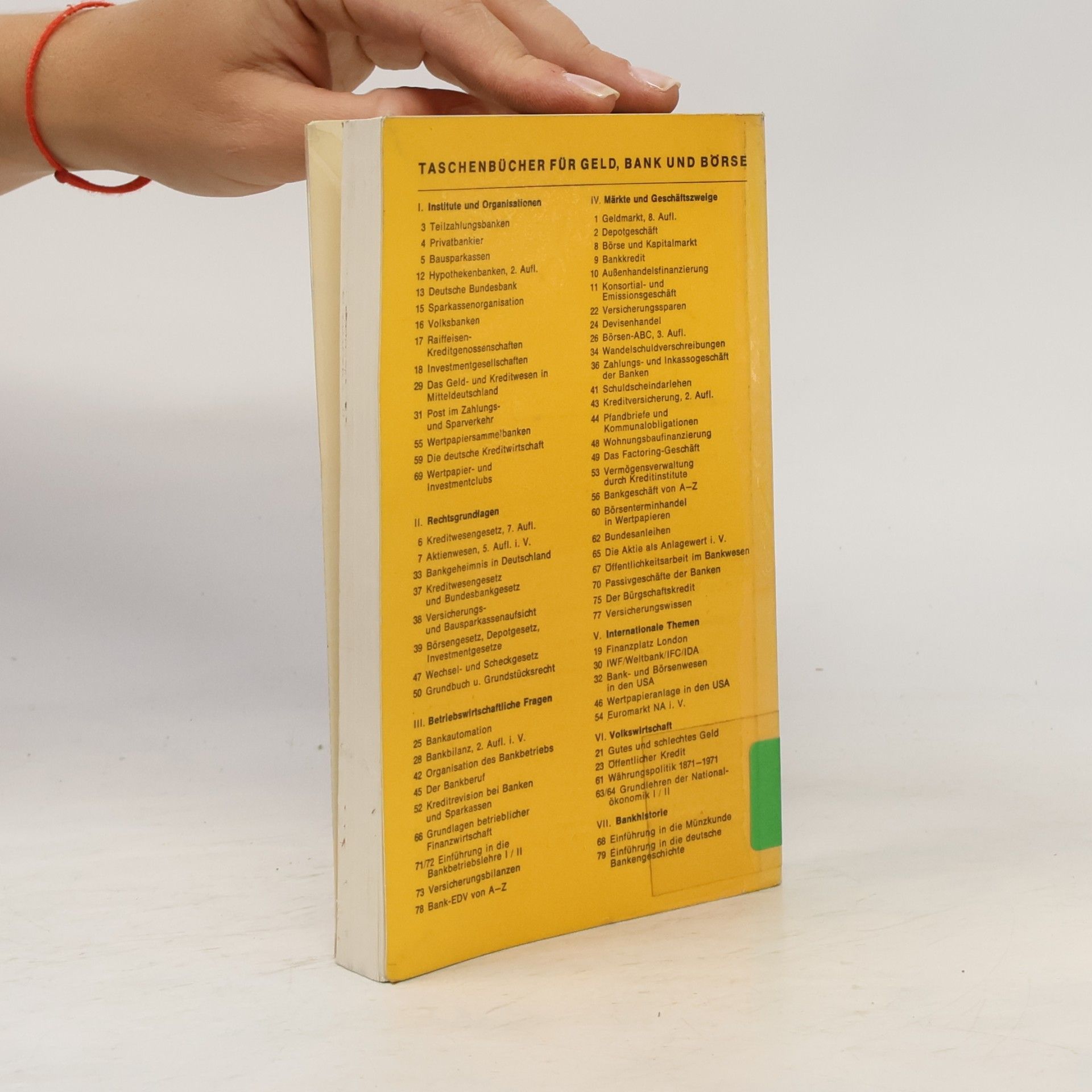 Hans Büschgen Taschenbücher für Geld, Bank und Börse - 72: Einführung in die Bankbetriebslehre