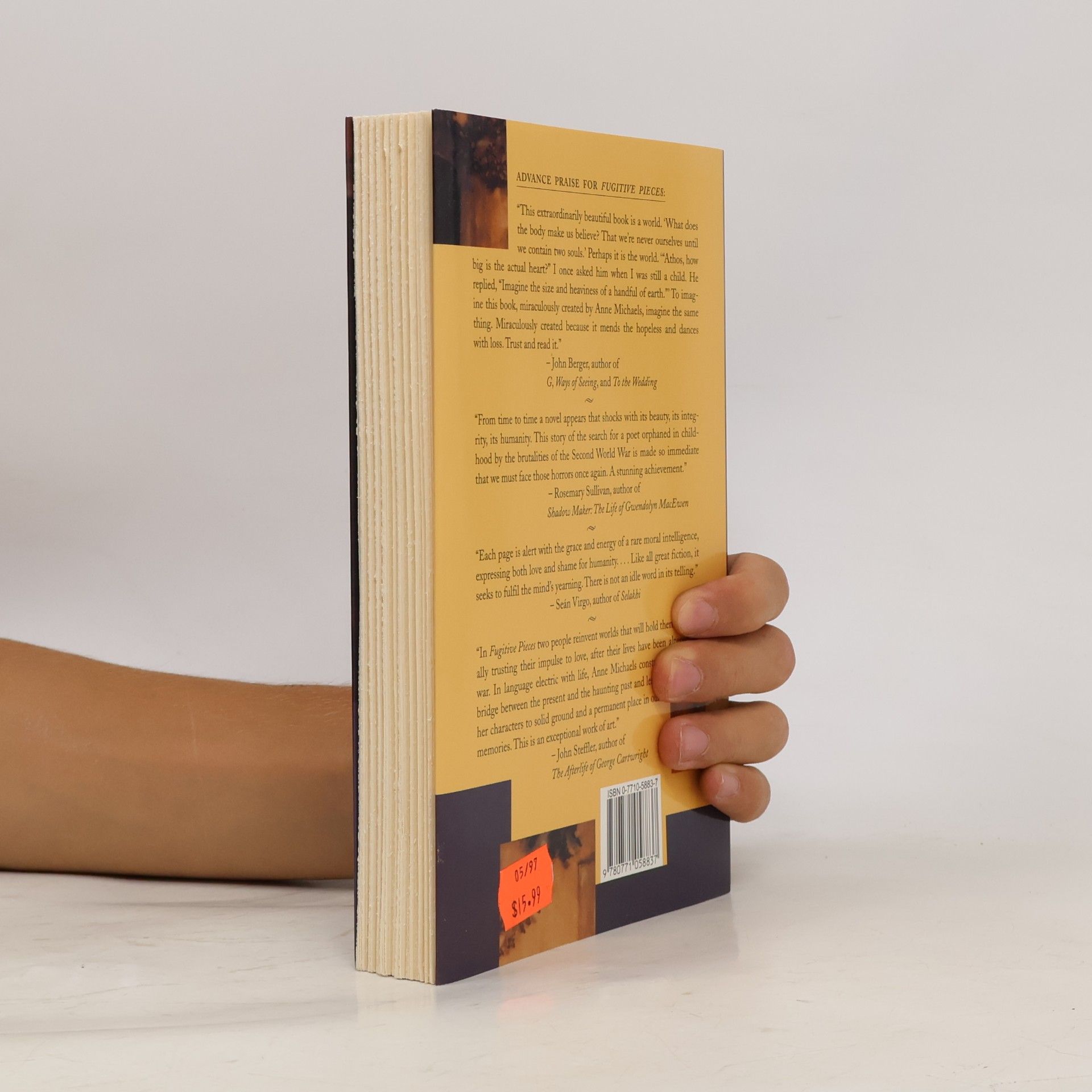 Anne Michaels Fugitive pieces