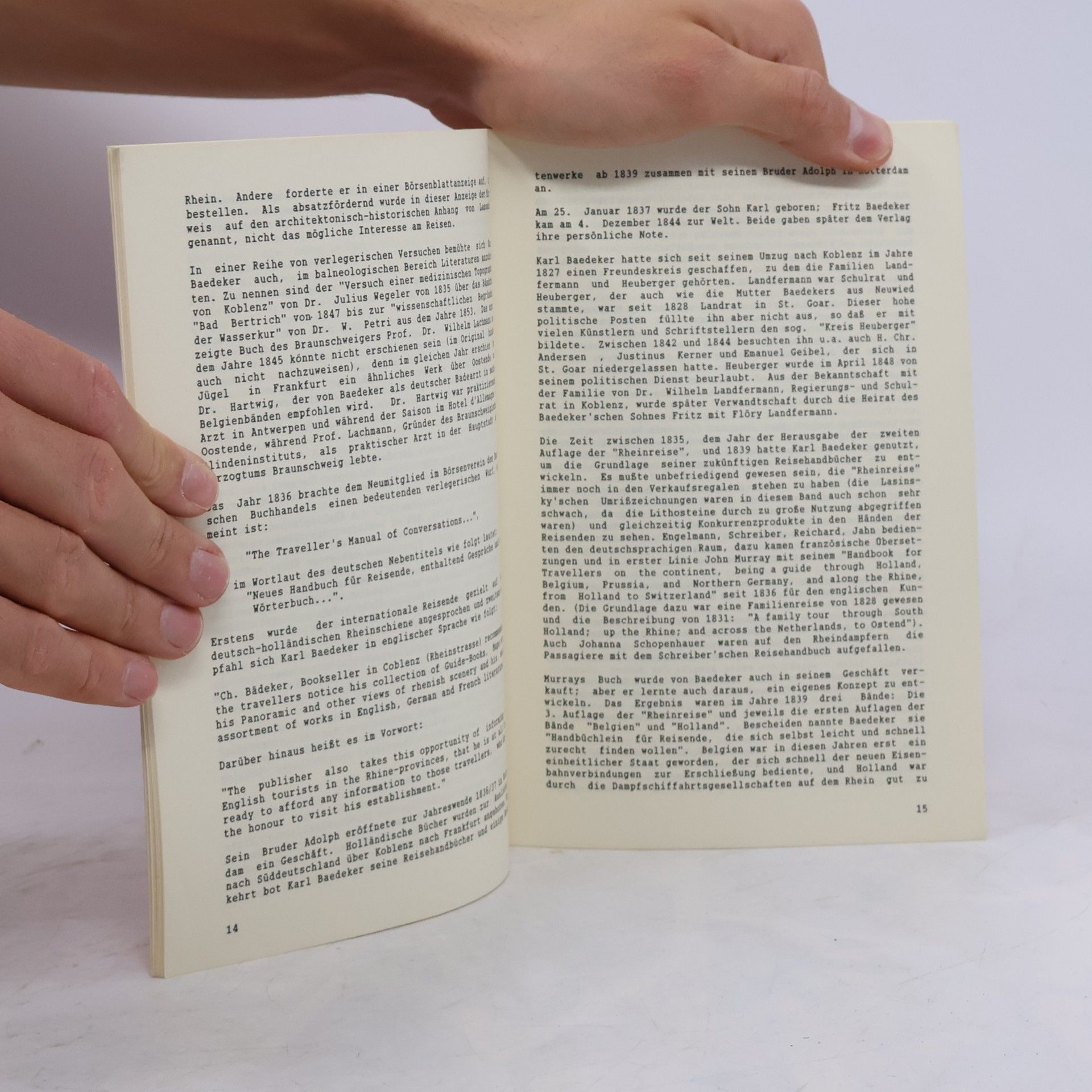 Alex W. Hinrichsen Baedeker-Katalog