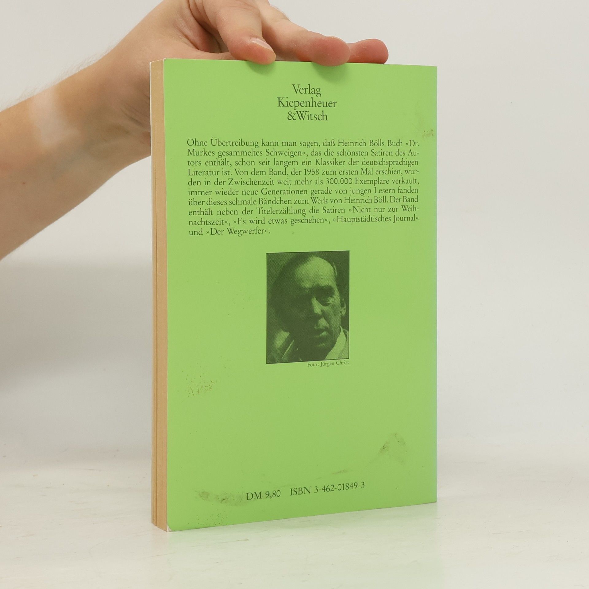 Heinrich Böll Doktor Murkes gesammeltes Schweigen