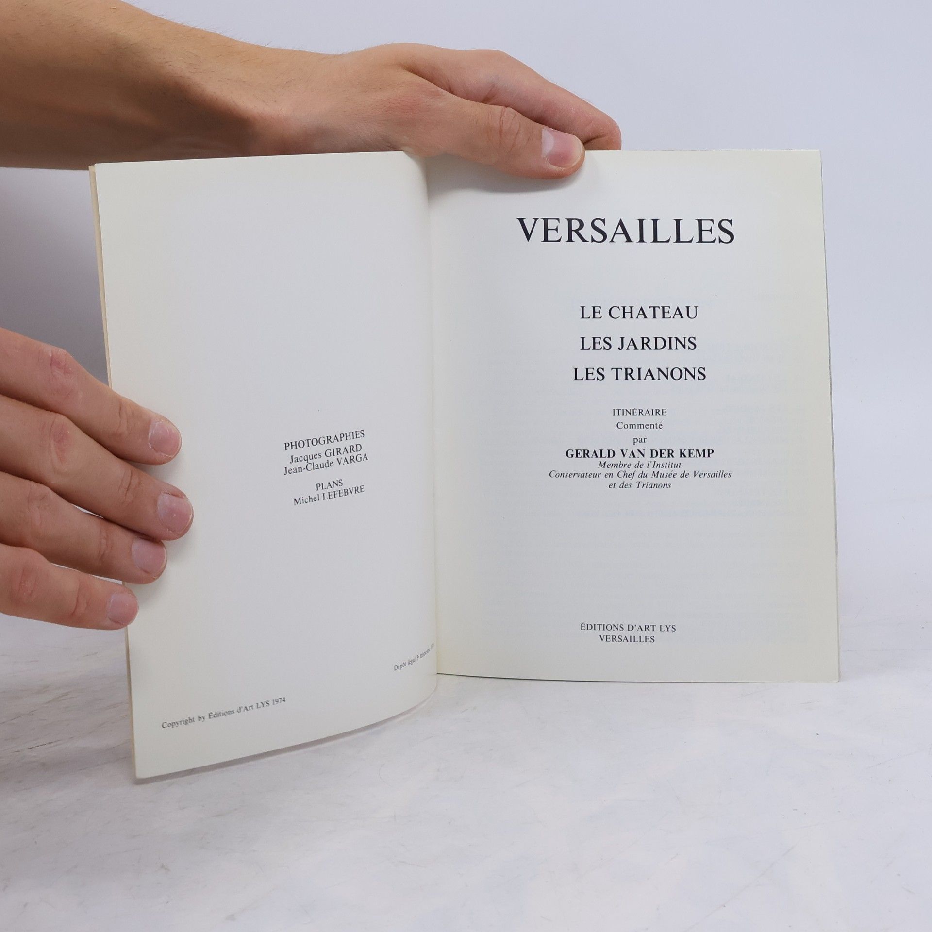 Gérald van der Kemp Versailles