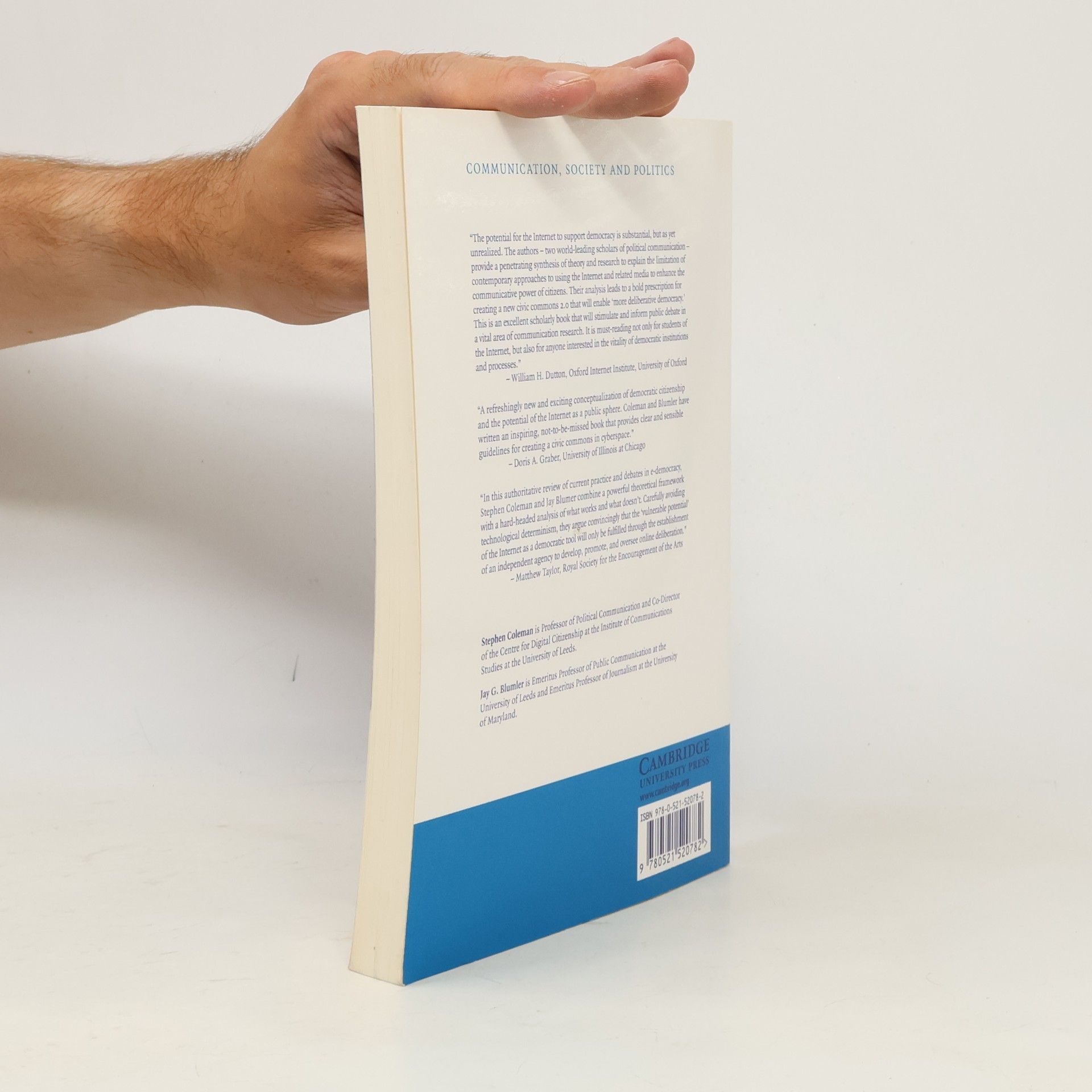 Jay G. Blumler The Internet and Democratic Citizenship