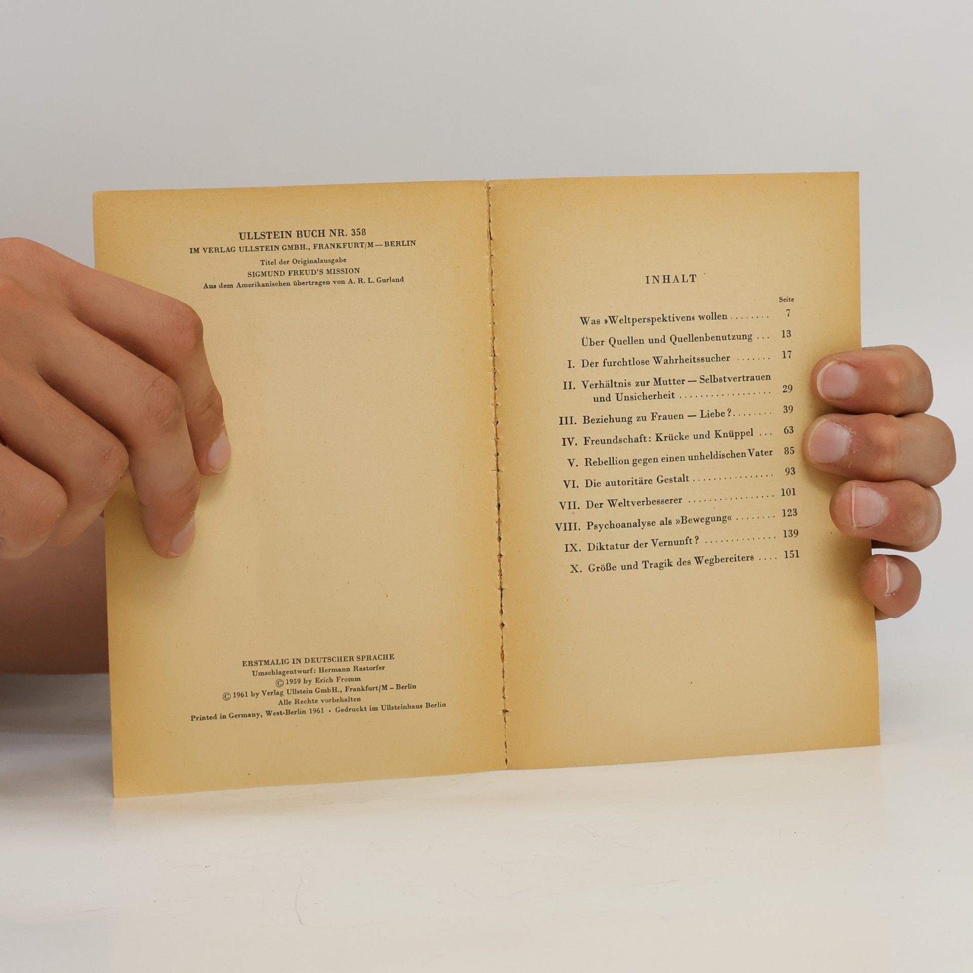 Erich Fromm Sigmund Freuds Sendung