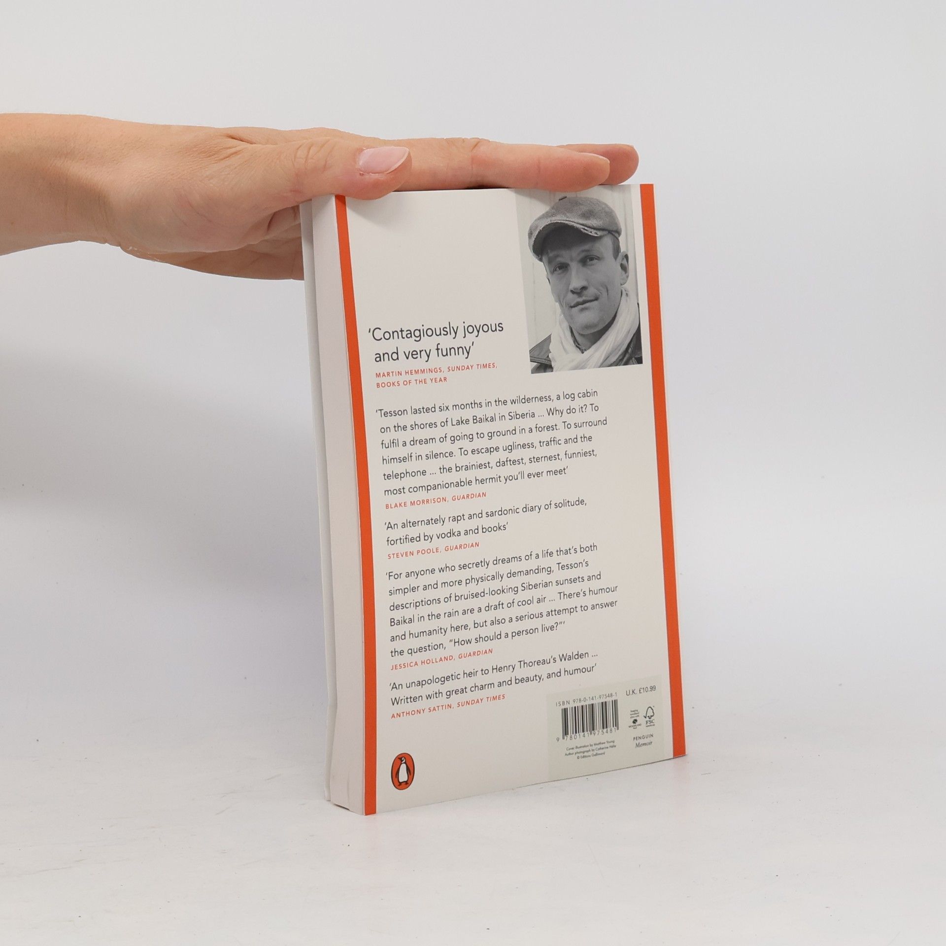 Sylvain Tesson Consolations of the Forest. In den Wäldern Sibiriens, englische Ausgabe