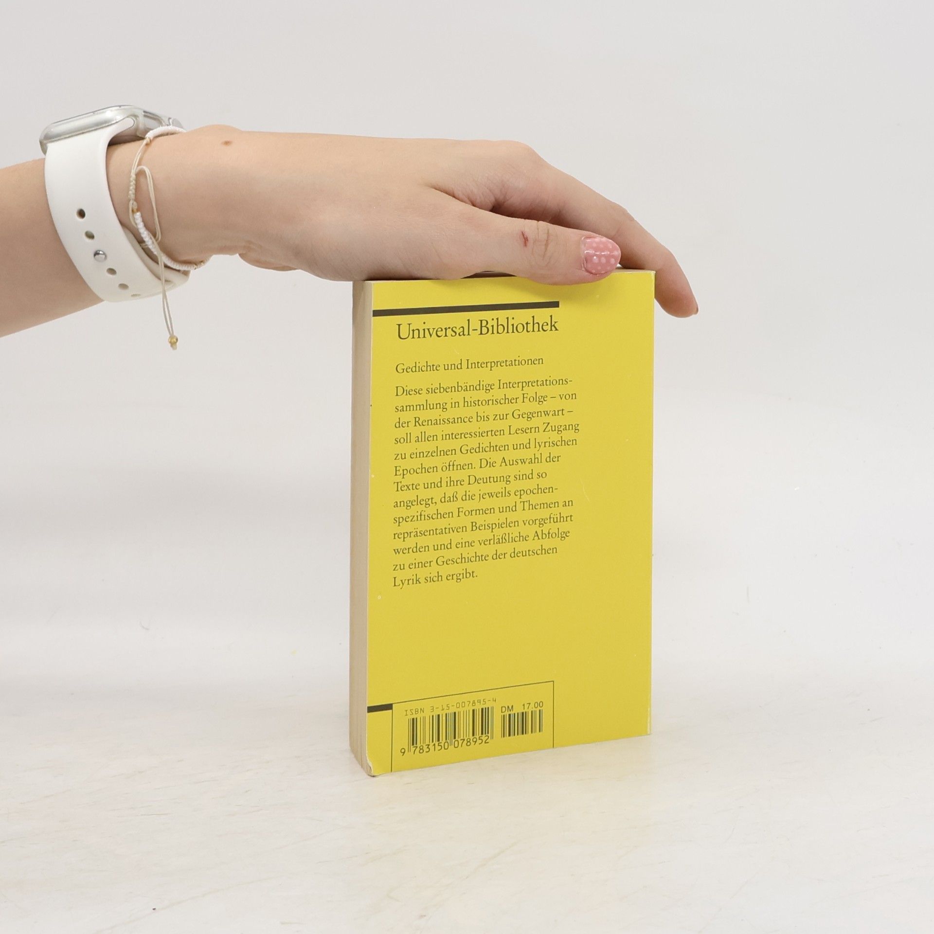 Walter Hinck Gedichte und Interpretationen