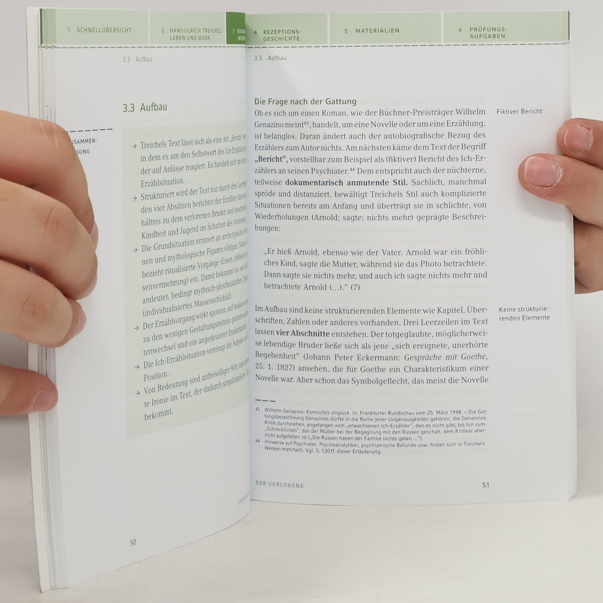 Rüdiger Bernhardt Textanalyse und Interpretation zu Hans-Ulrich Treichel, Der Verlorene