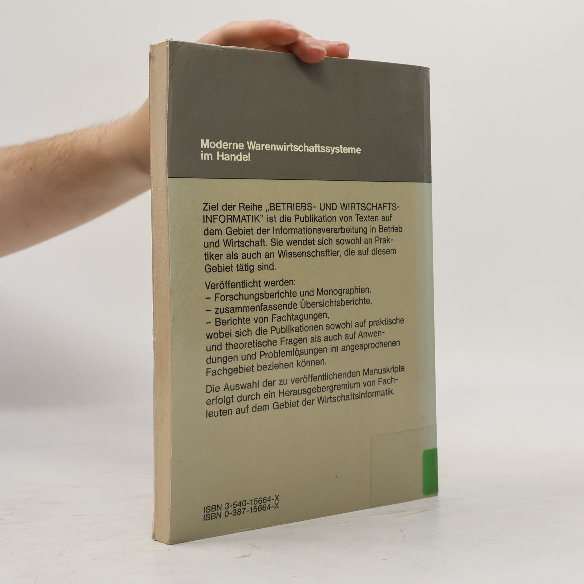 Joachim Zentes Betriebs- und Wirtschaftsinformatik - 13: Moderne Warenwirtschaftssysteme im Handel