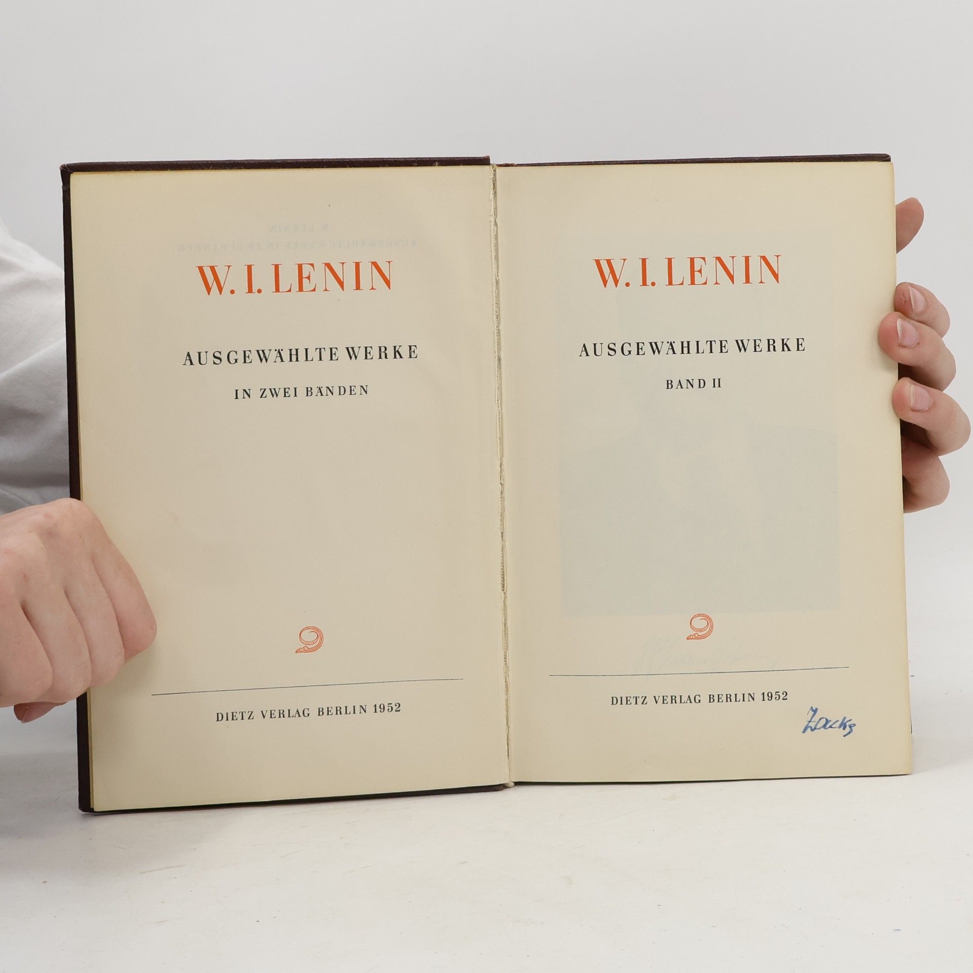 Vladimir Lenin Ausgewählte Werke in zwei Bänden. Band II.
