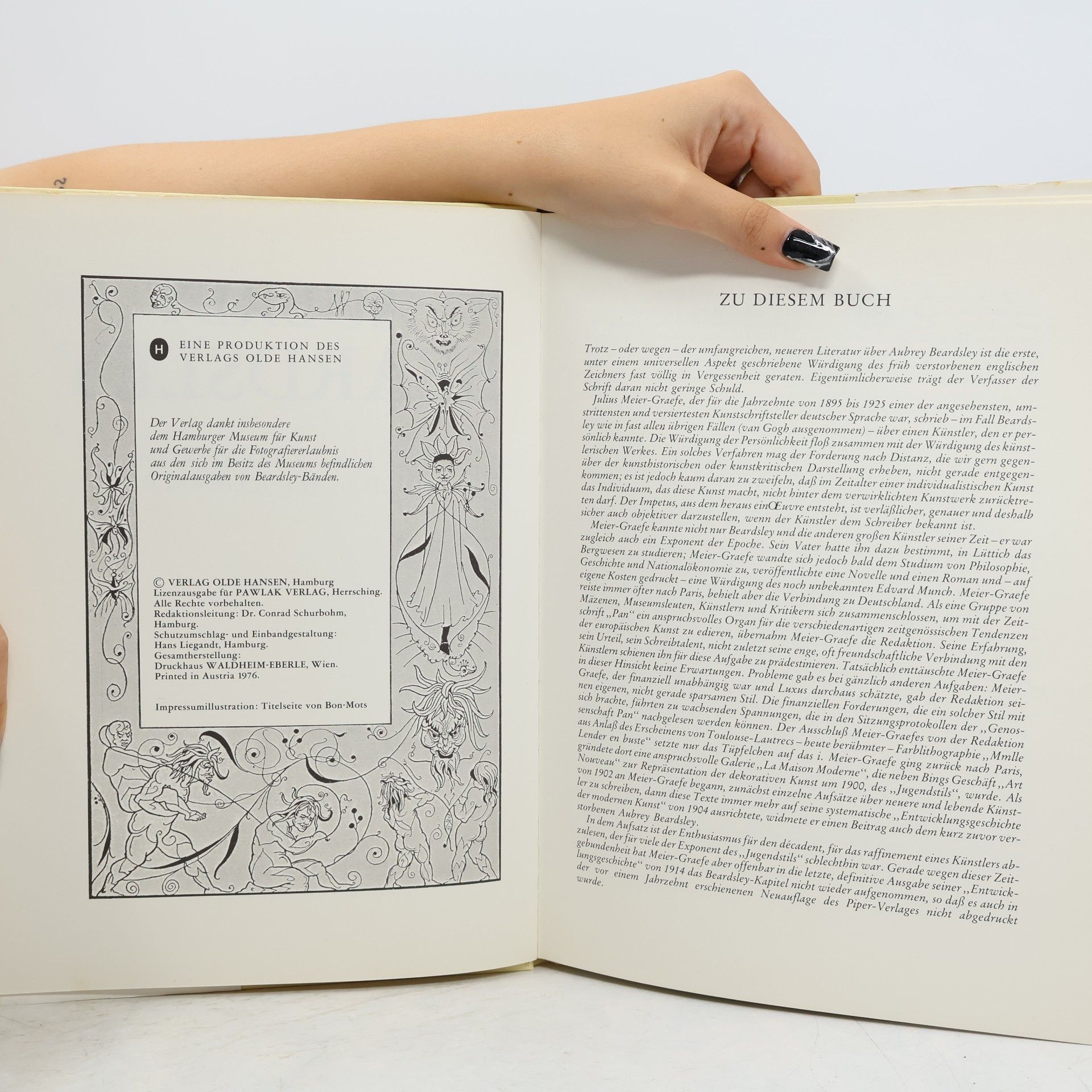 Julius Meier-Graefe Aubrey Beardsley. Mit 63 Bildtafeln