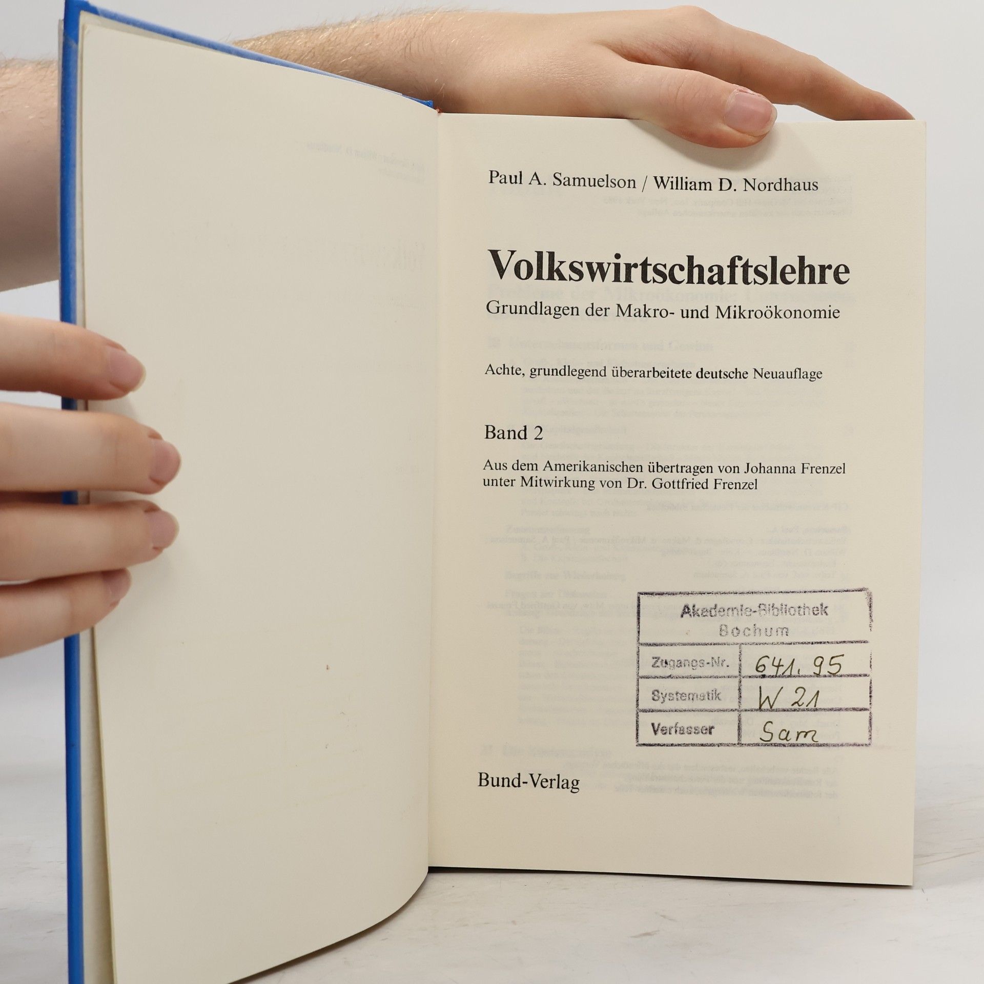 Paul A. Samuelson Volkswirtschaftslehre