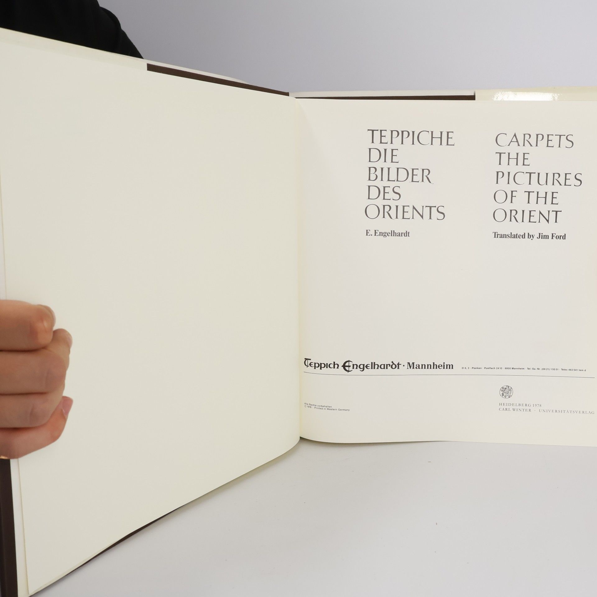 E. F. Engelhardt Teppiche die Bilder des Orients
