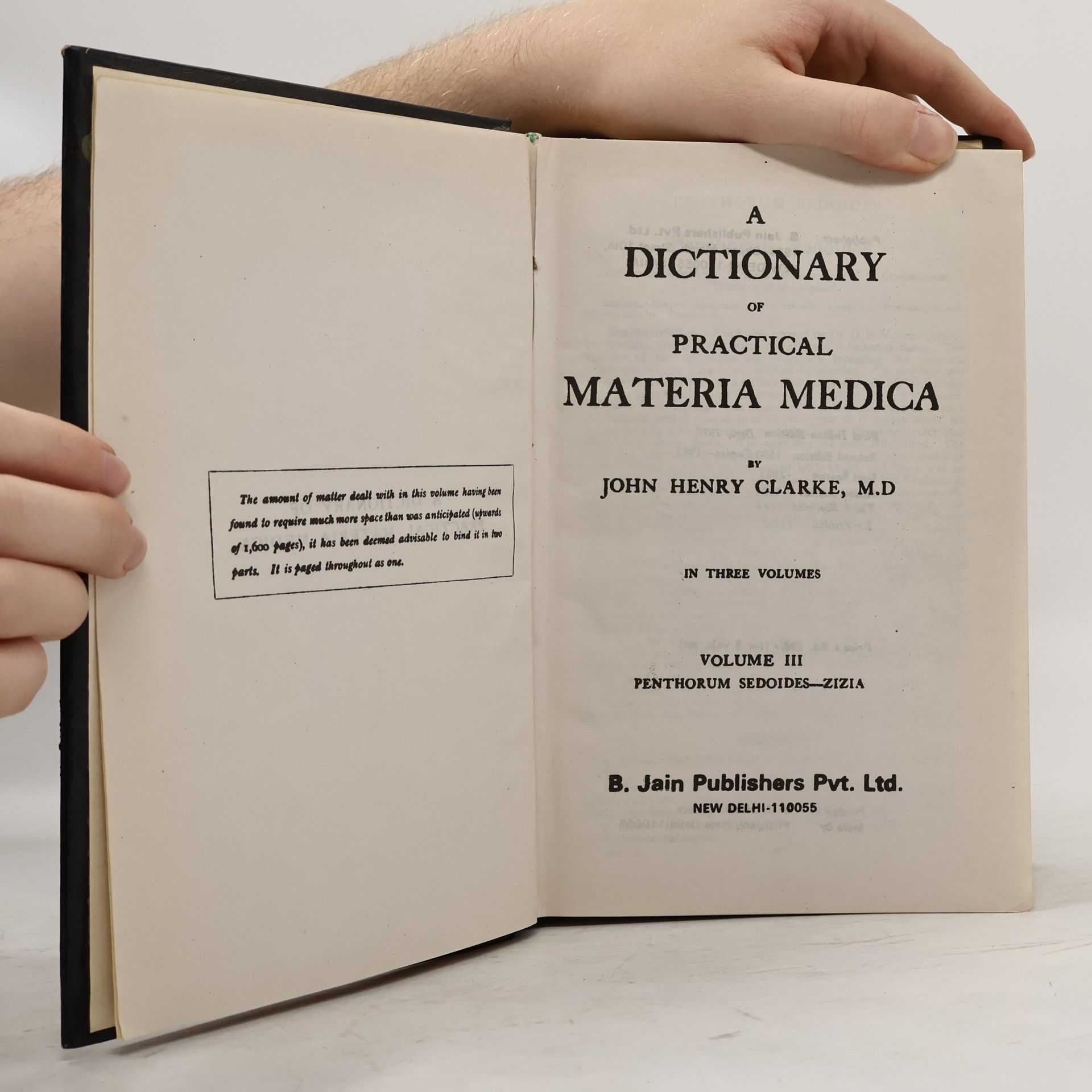 John Henry Clarke A Dictionary of Practical Materia Medica 3