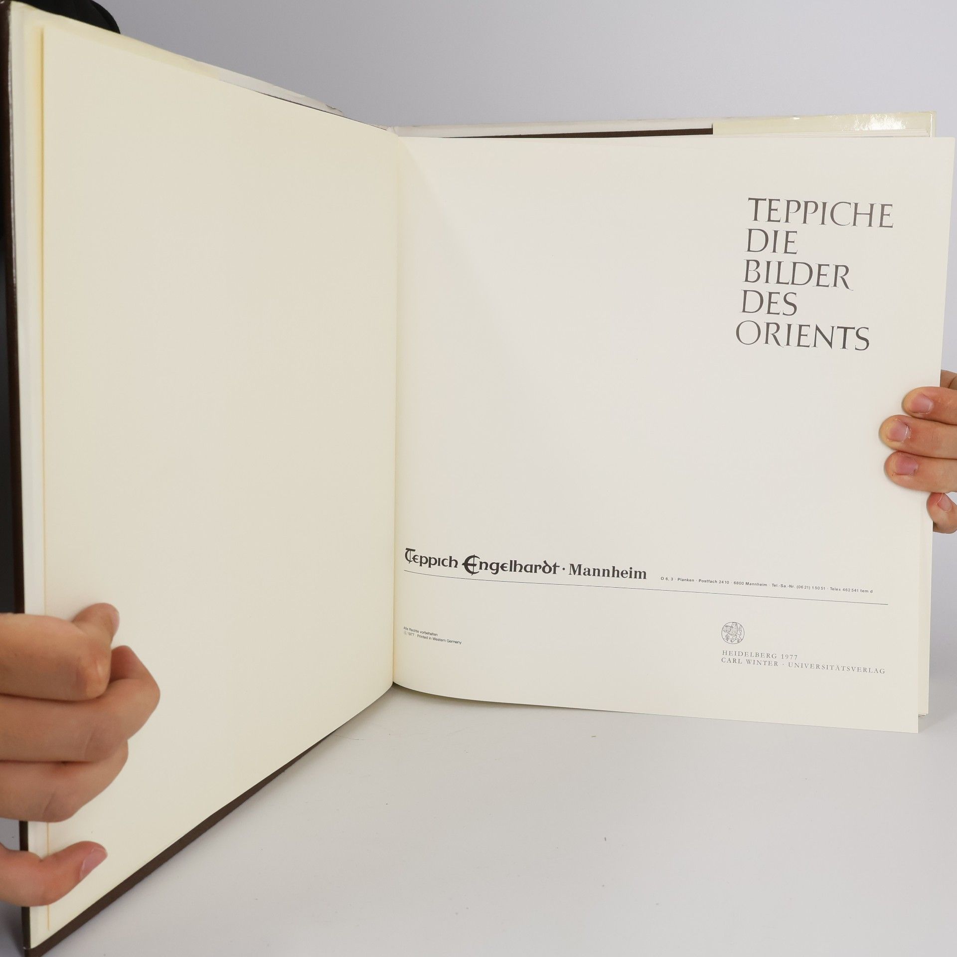 E. F. Engelhardt Teppiche die Bilder des Orients