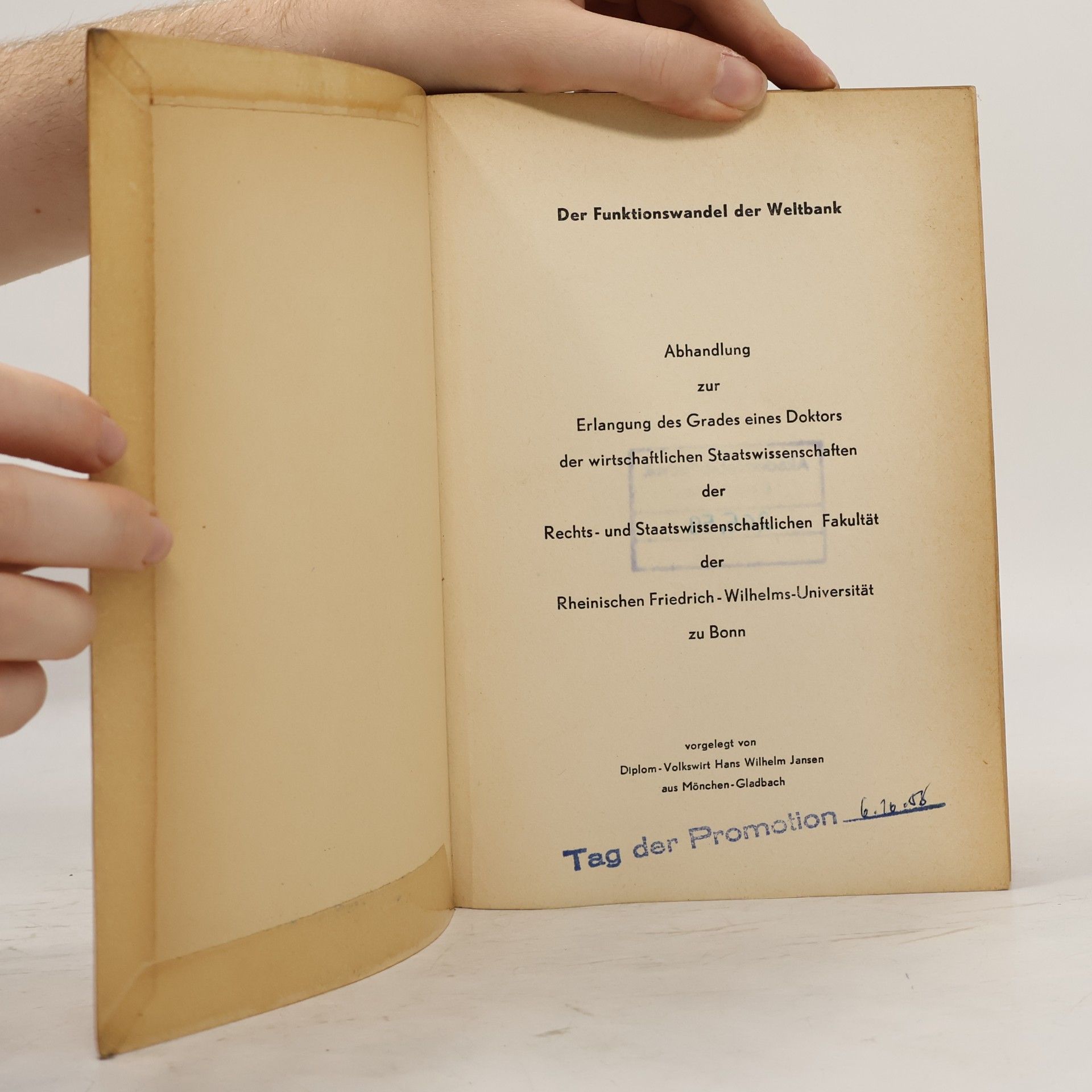 kolektiv Abhandlung zur Erlangung des Grades eines Doktors der wirtschaftlichen Staatswissenschaften der Rechts- und Staatswissenschaftlichen Fakultät der Rheinischen Friedrich Wilhelms-Universität zu Bonn