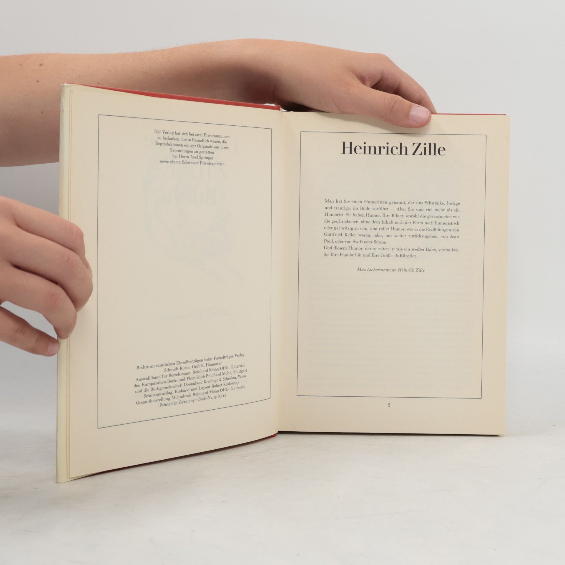 Heinrich Zille Das große Zille Buch