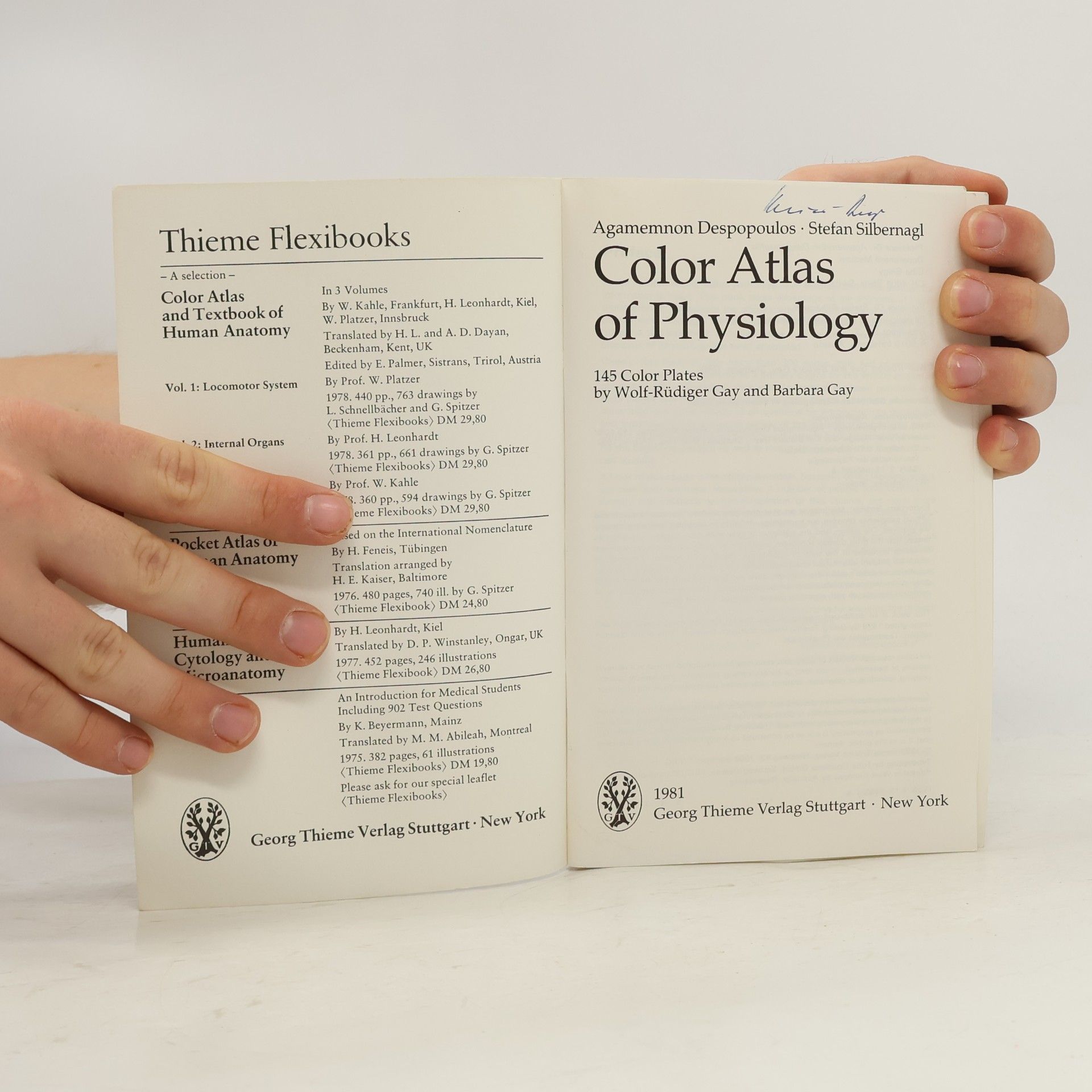 Agamemnon Despopoulos Color atlas of physiology