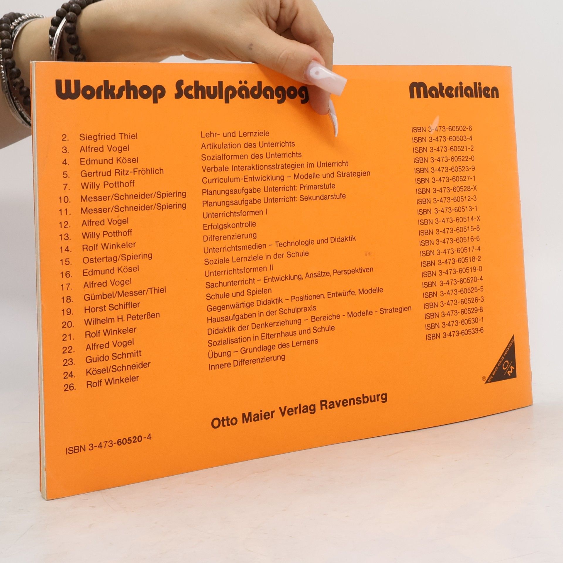 Wilhelm H. Peterßen Workshop Schulpädagogik - 20: Gegenwärtige Didaktik