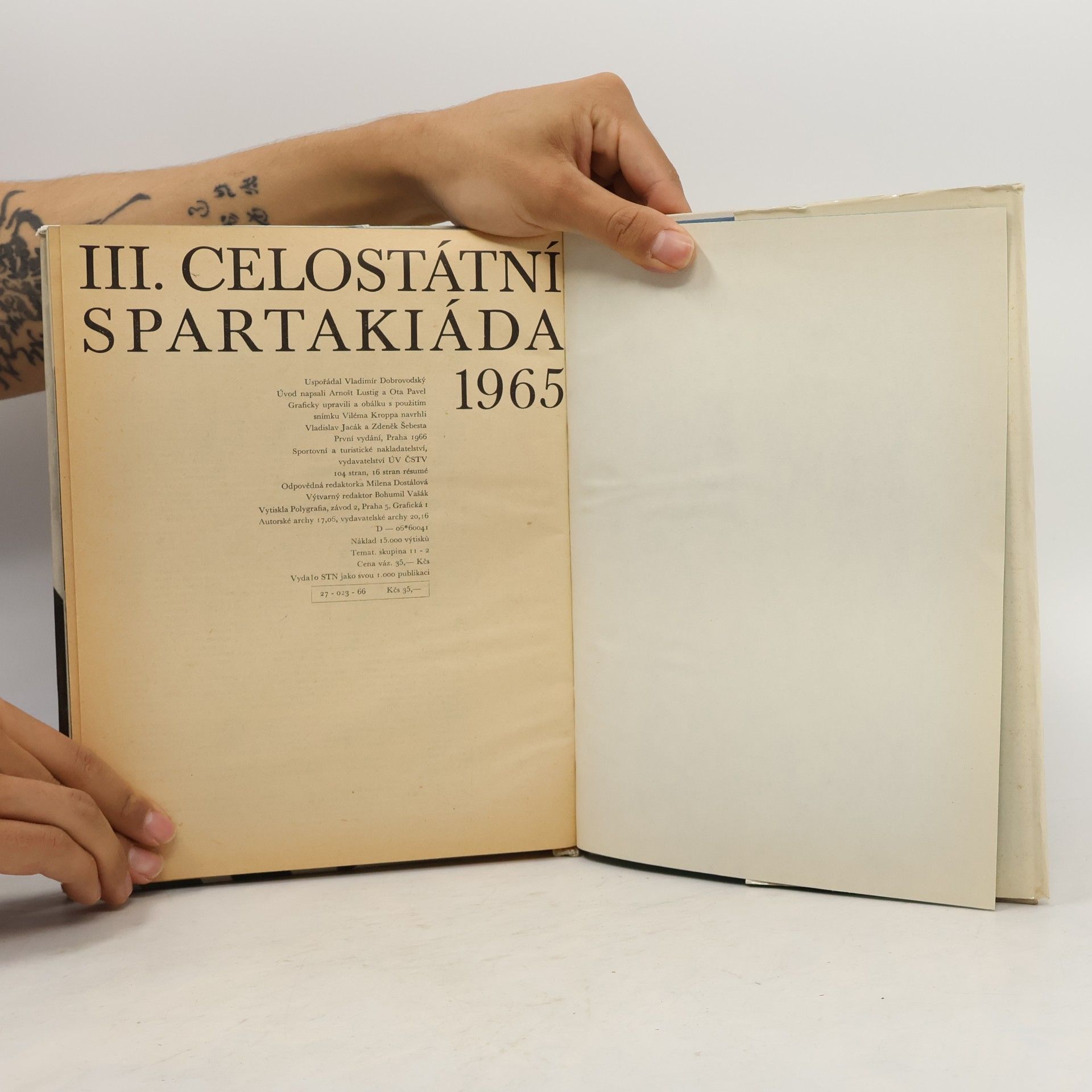Arnošt Lustig III. celostátní spartakiáda 1965