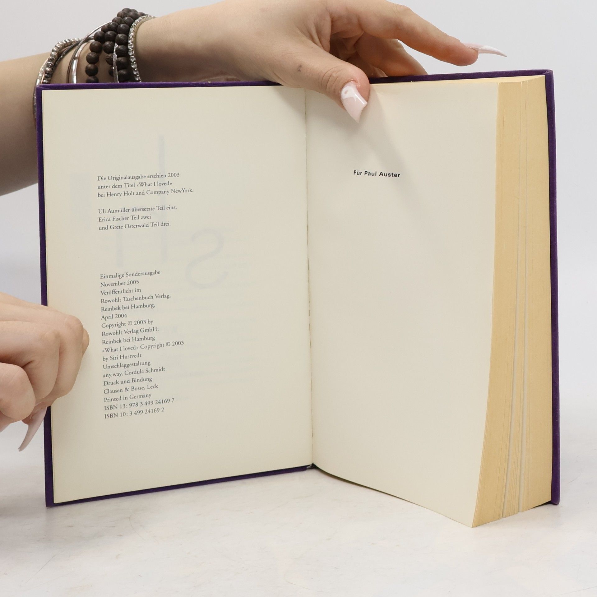 Siri Hustvedt Was ich liebte
