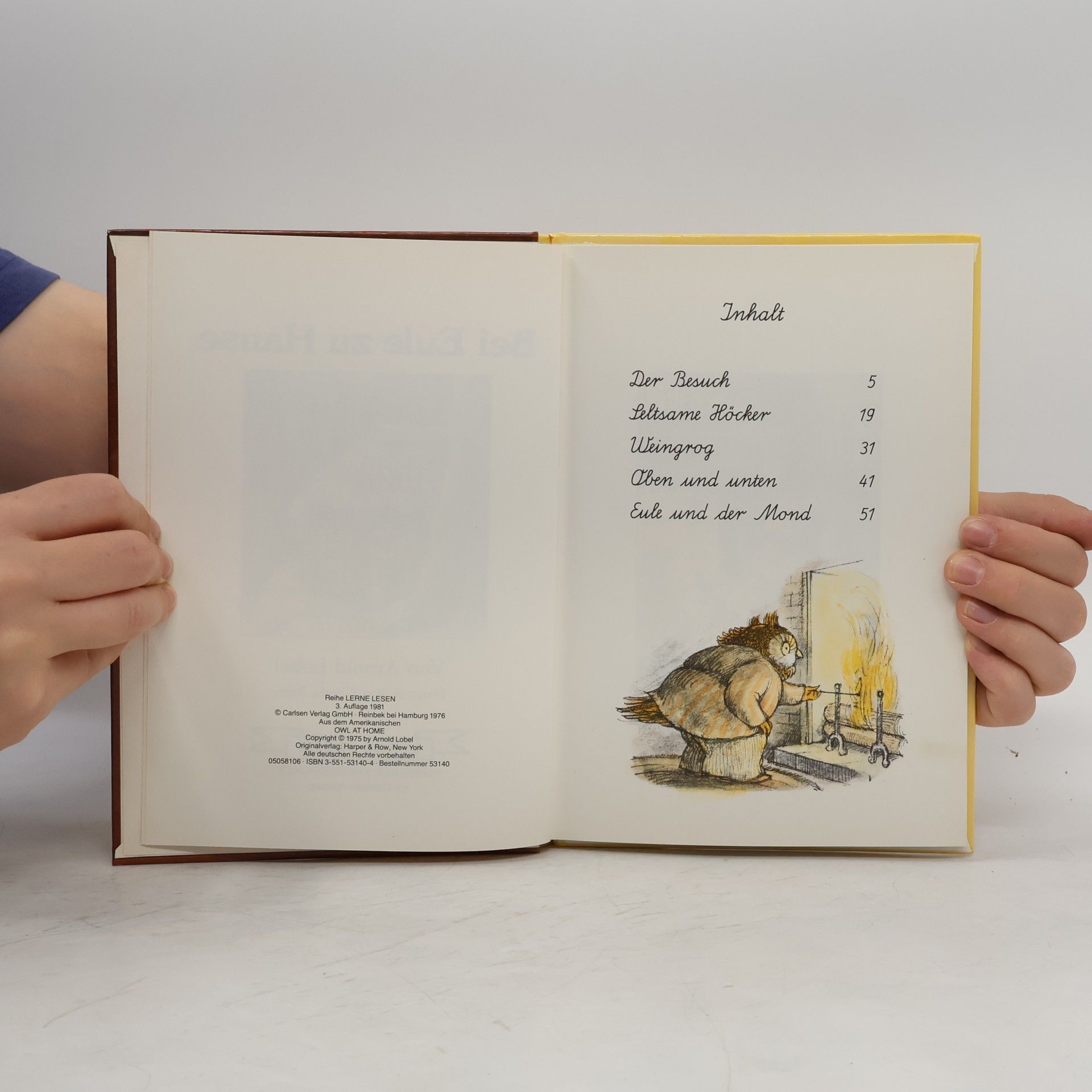 Arnold Lobel Bei Eule zu Hause. Schreibschrift
