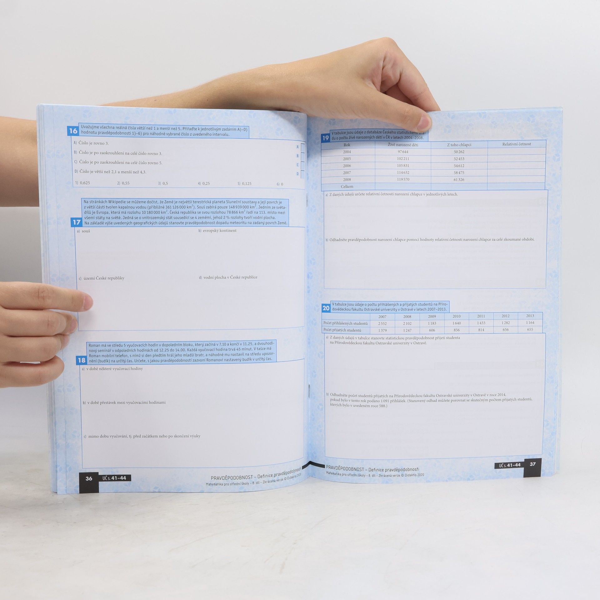 Autorenkollektiv Matematika pro střední školy - kombinatorika, pravděpodobnost, statistika (8. díl, zkrácená verze, prac. sešit)