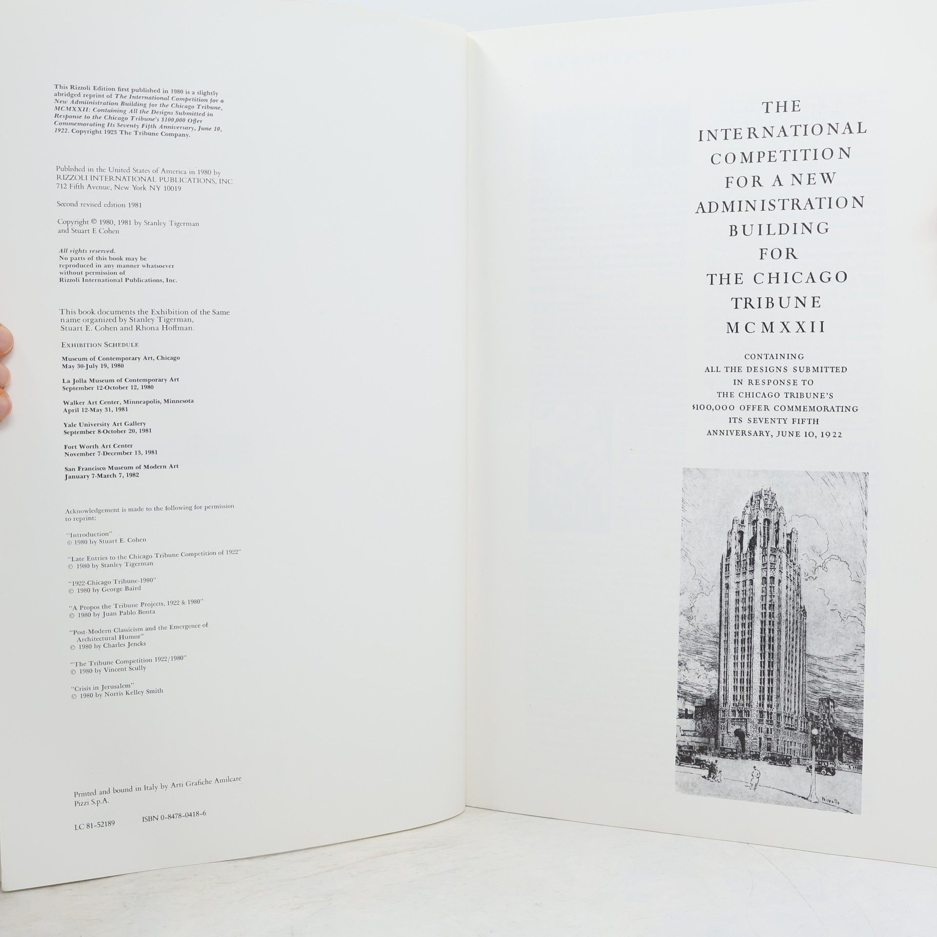 Stanley Tigerman Chicago Tribune Tower Competition & Late Entries