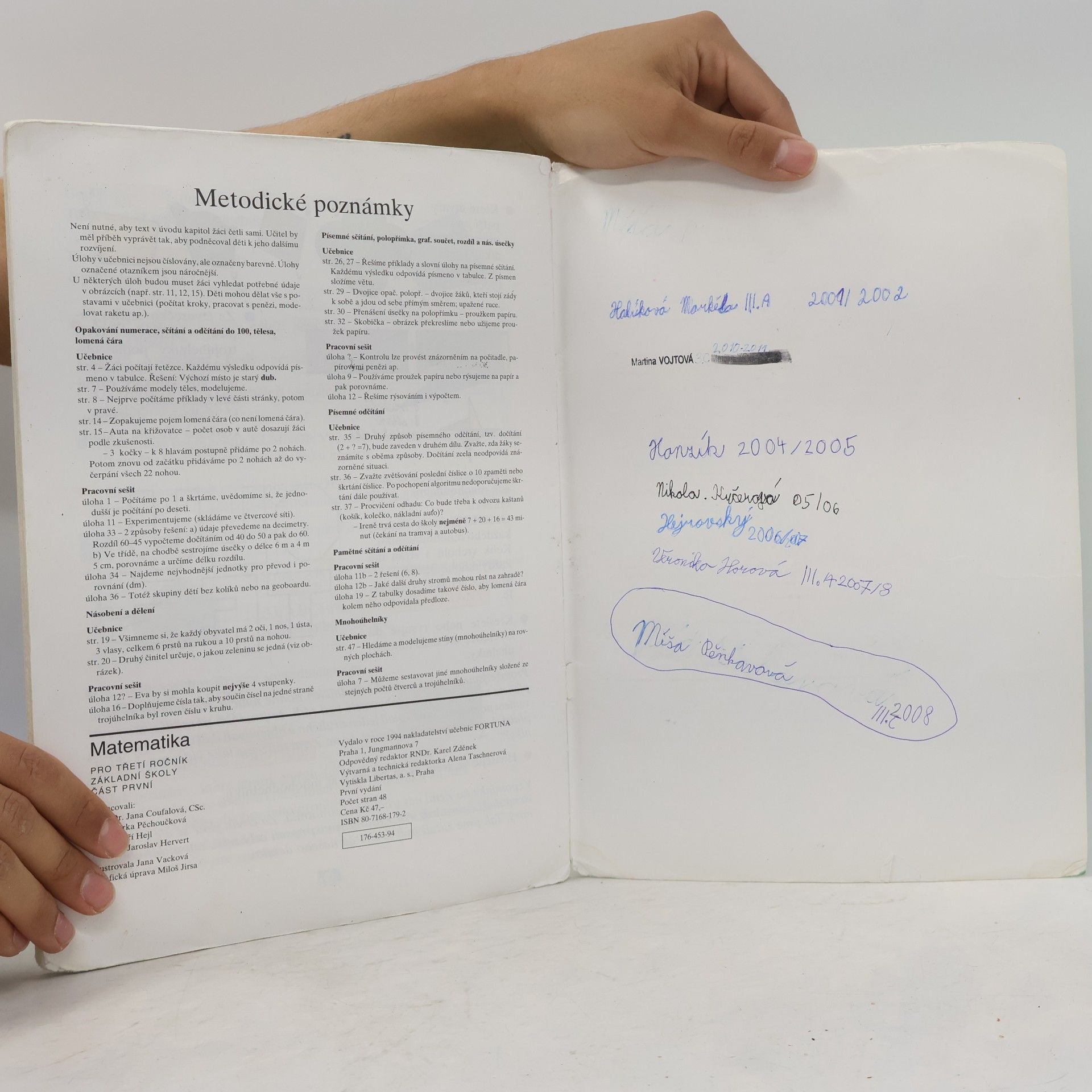Jana Coufalová Matematika pro třetí ročník ZŠ