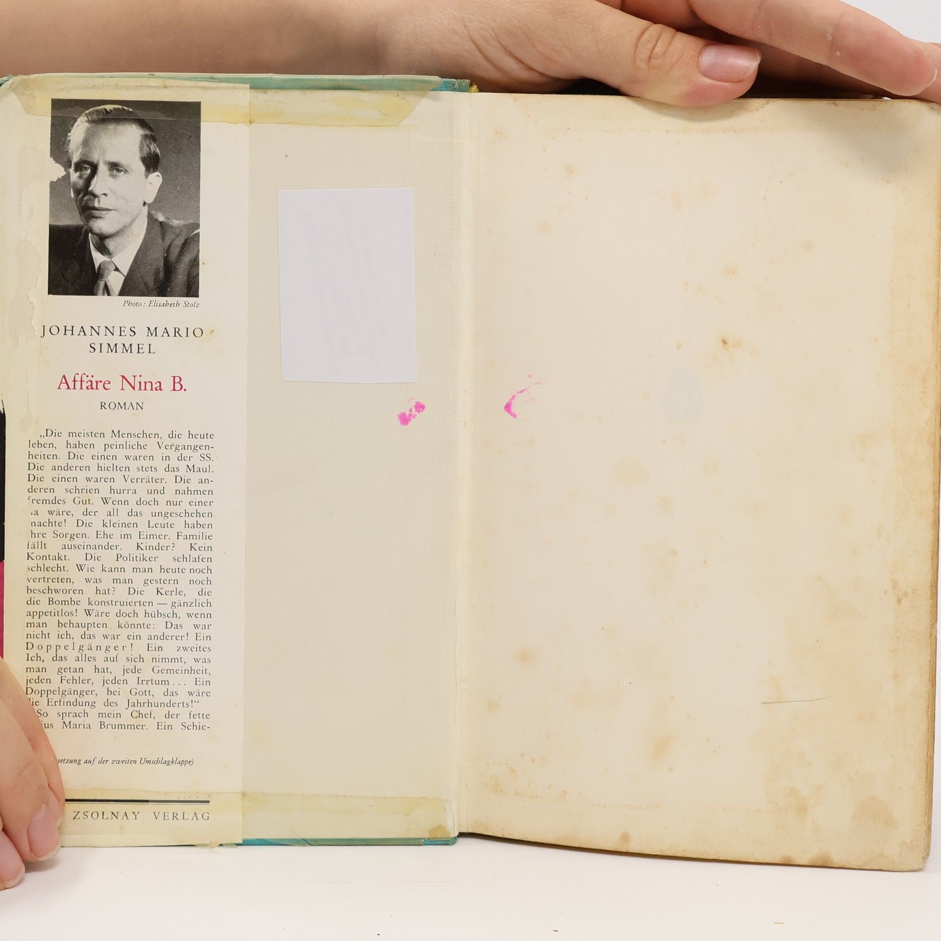 Johannes Mario Simmel Affäre Nina B.
