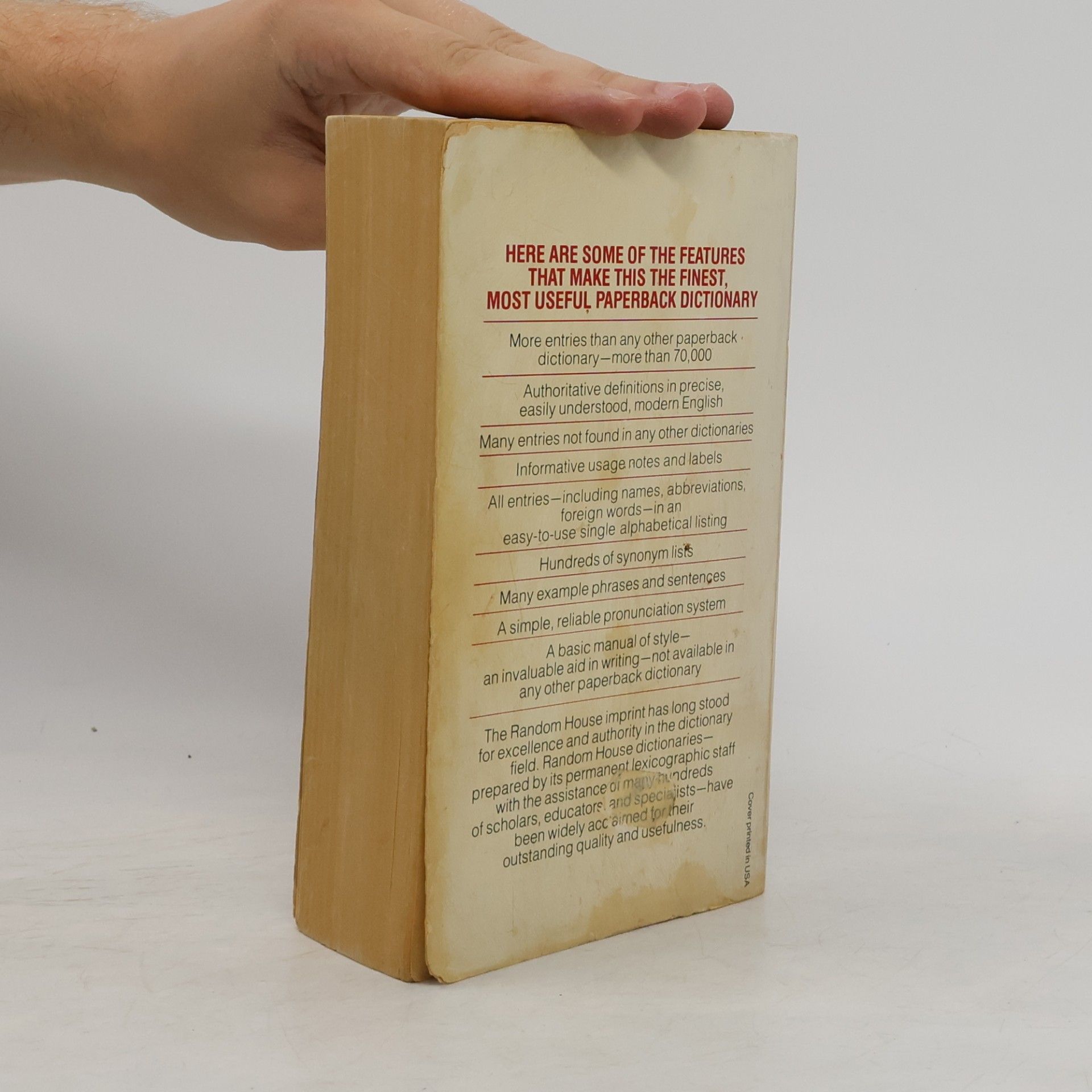 Jess M. Stein The Random House Dictionary