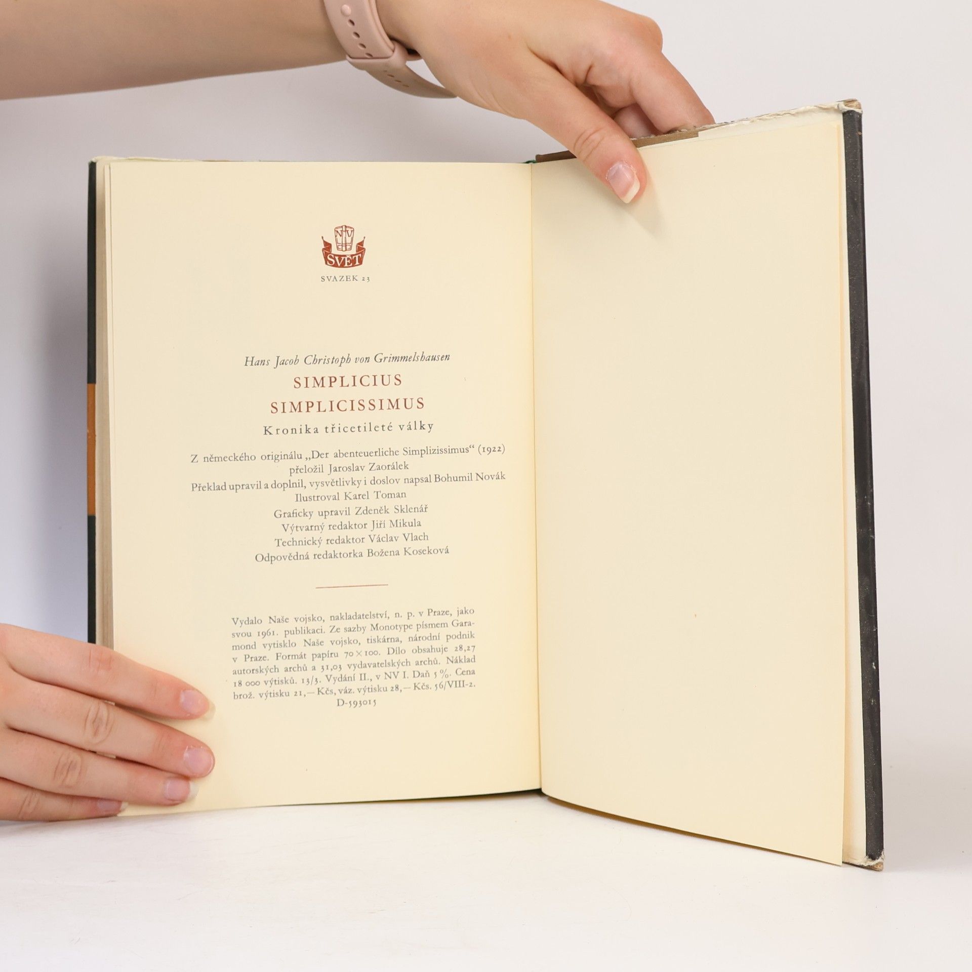 Karel Toman Simplicius Simplicissimus. Kronika třicetileté války