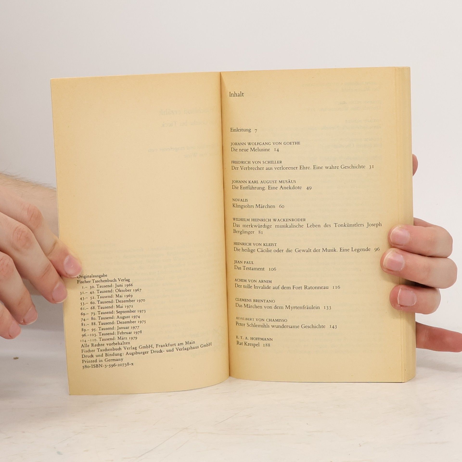 Autorenkollektiv Deutschland erzählt: Von Goethe bis Tieck
