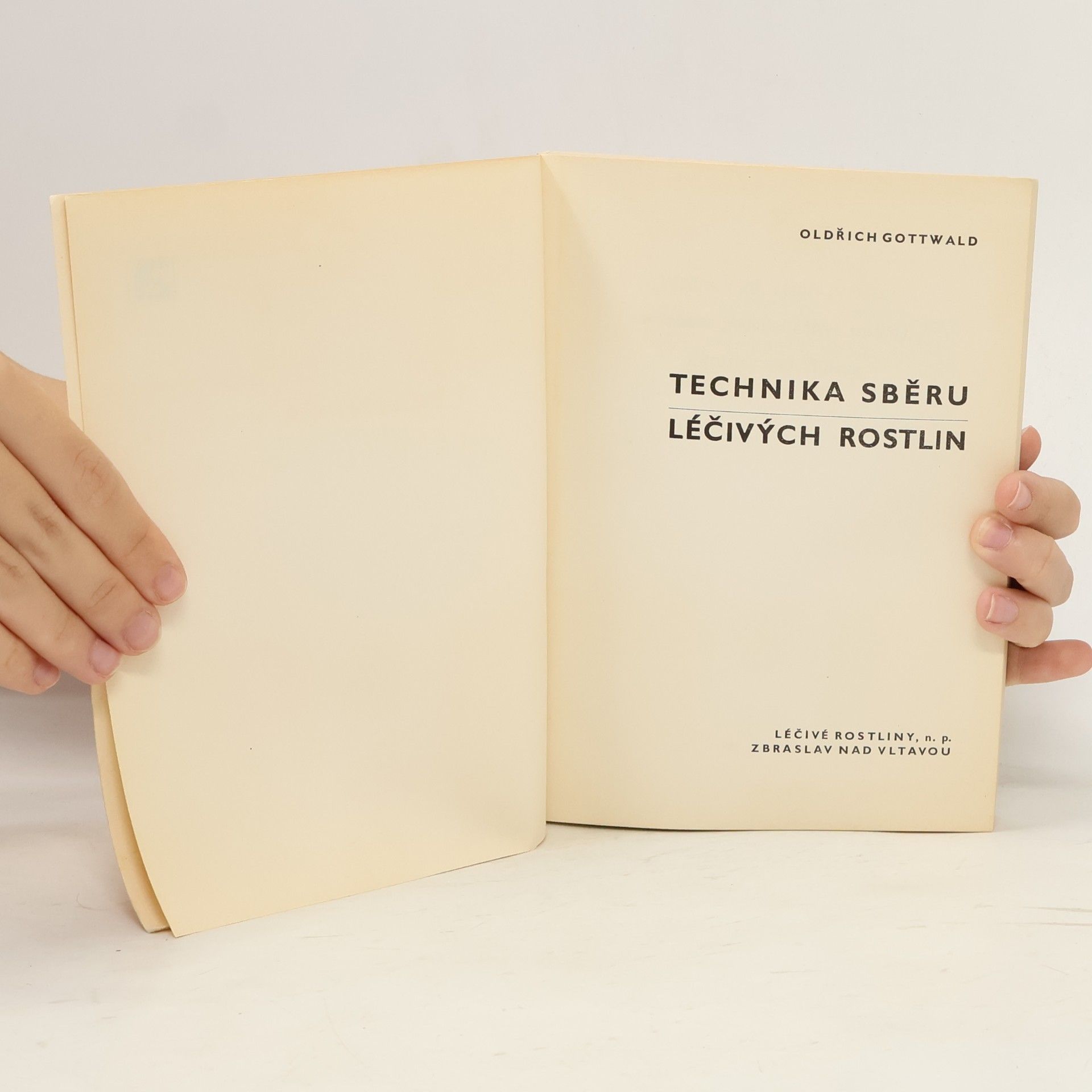 Oldřich Gottwald Technika sběru léčivých rostlin