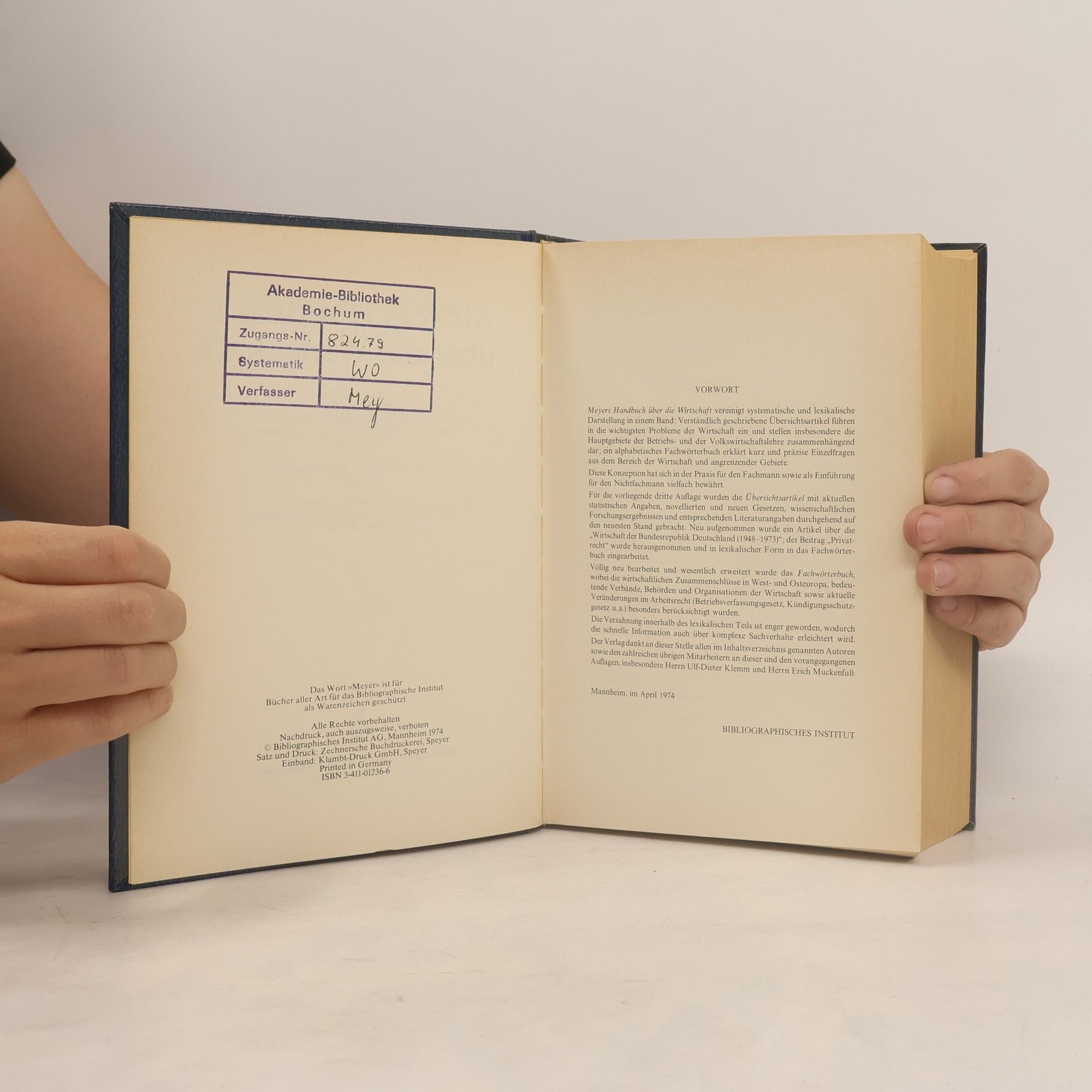 Hans-Joachim Eifert Meyers Handbuch über die Wirtschaft