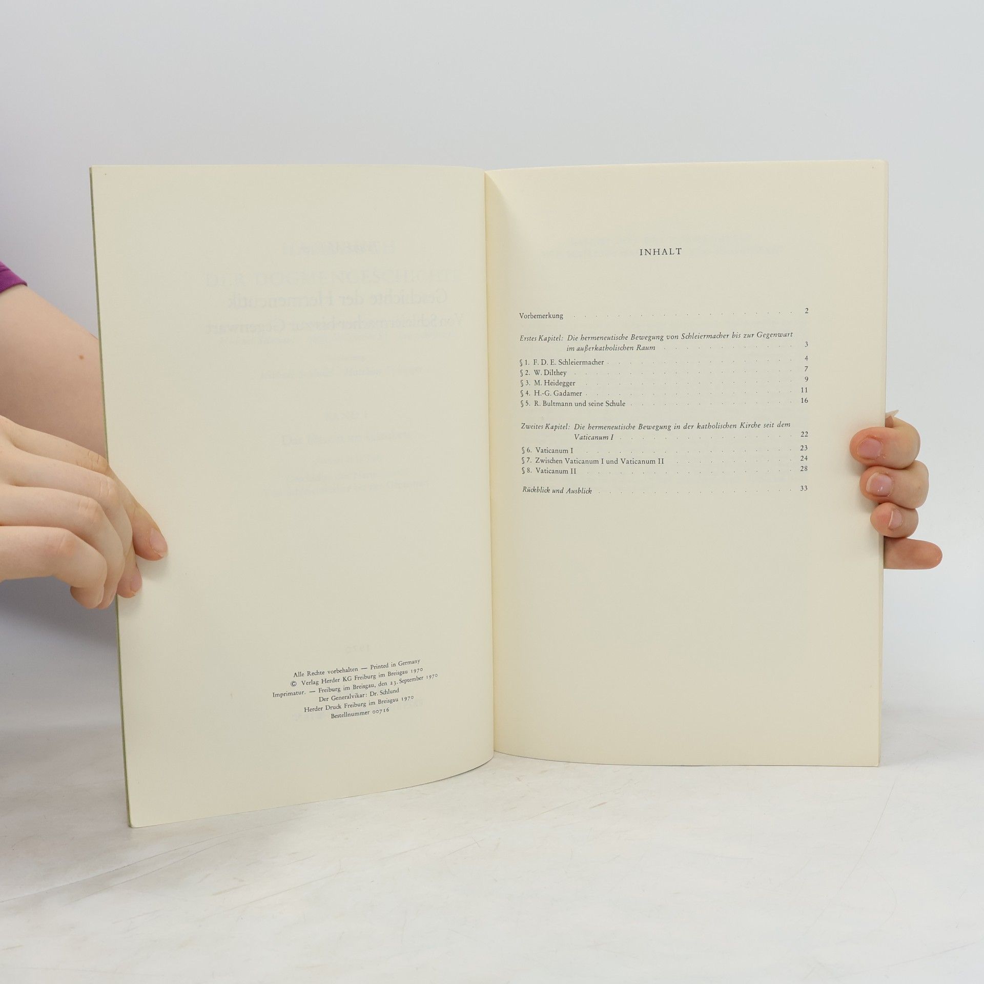 Various authors Handbuch der Dogmengeschichte. Band I.