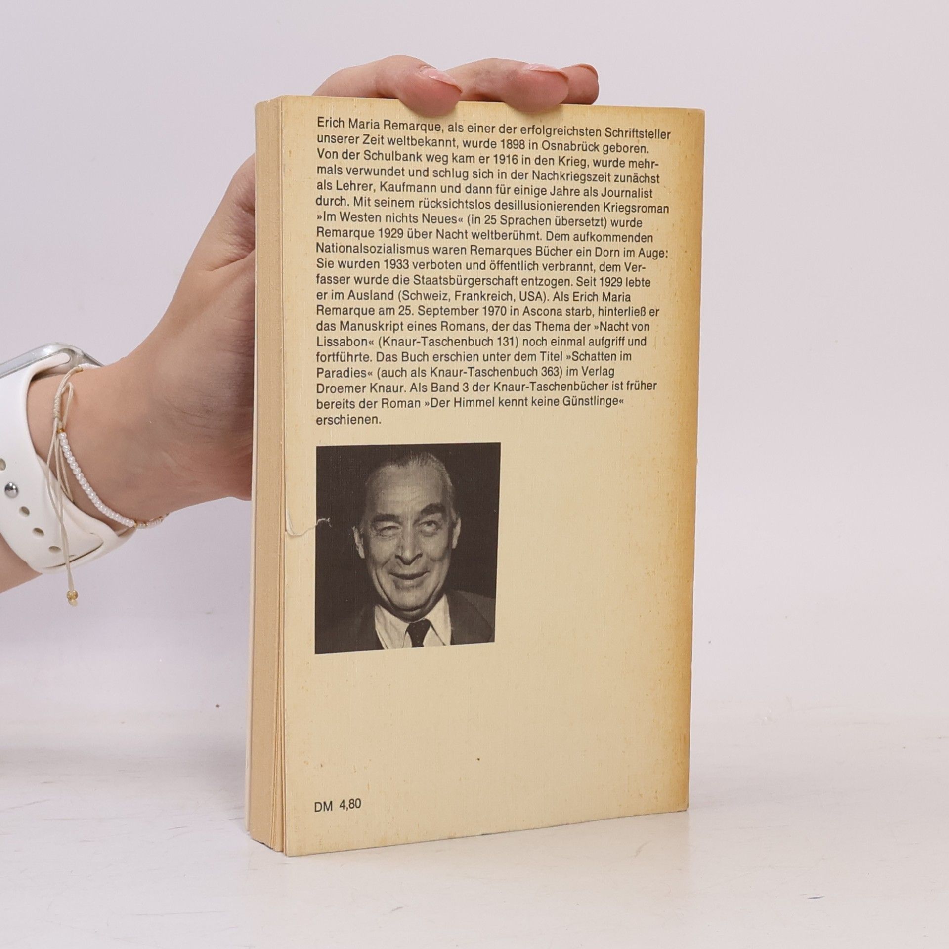 Erich Maria Remarque Der Himmel kennt keine Günstlinge