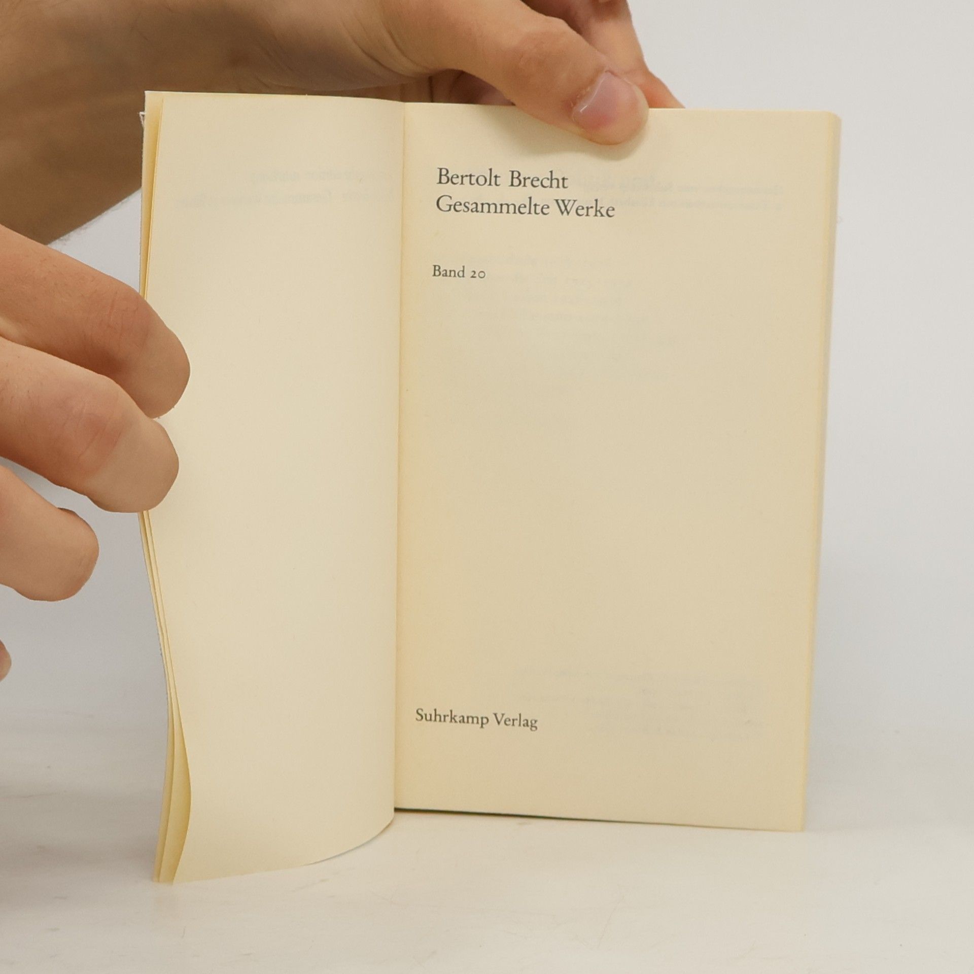 Bertolt Brecht Gesammelte Werke in 20 Bänden 1-20
