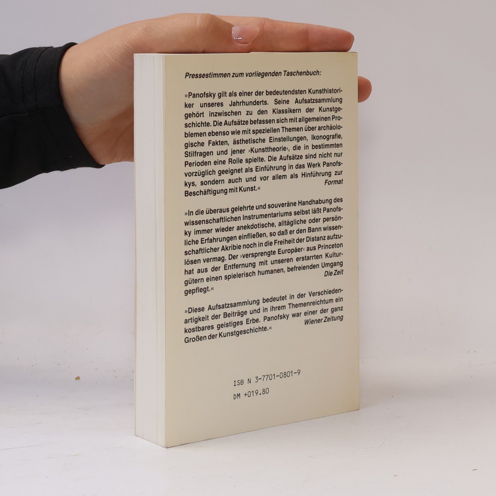 Erwin Panofsky Sinn und Deutung in der bildenden Kunst