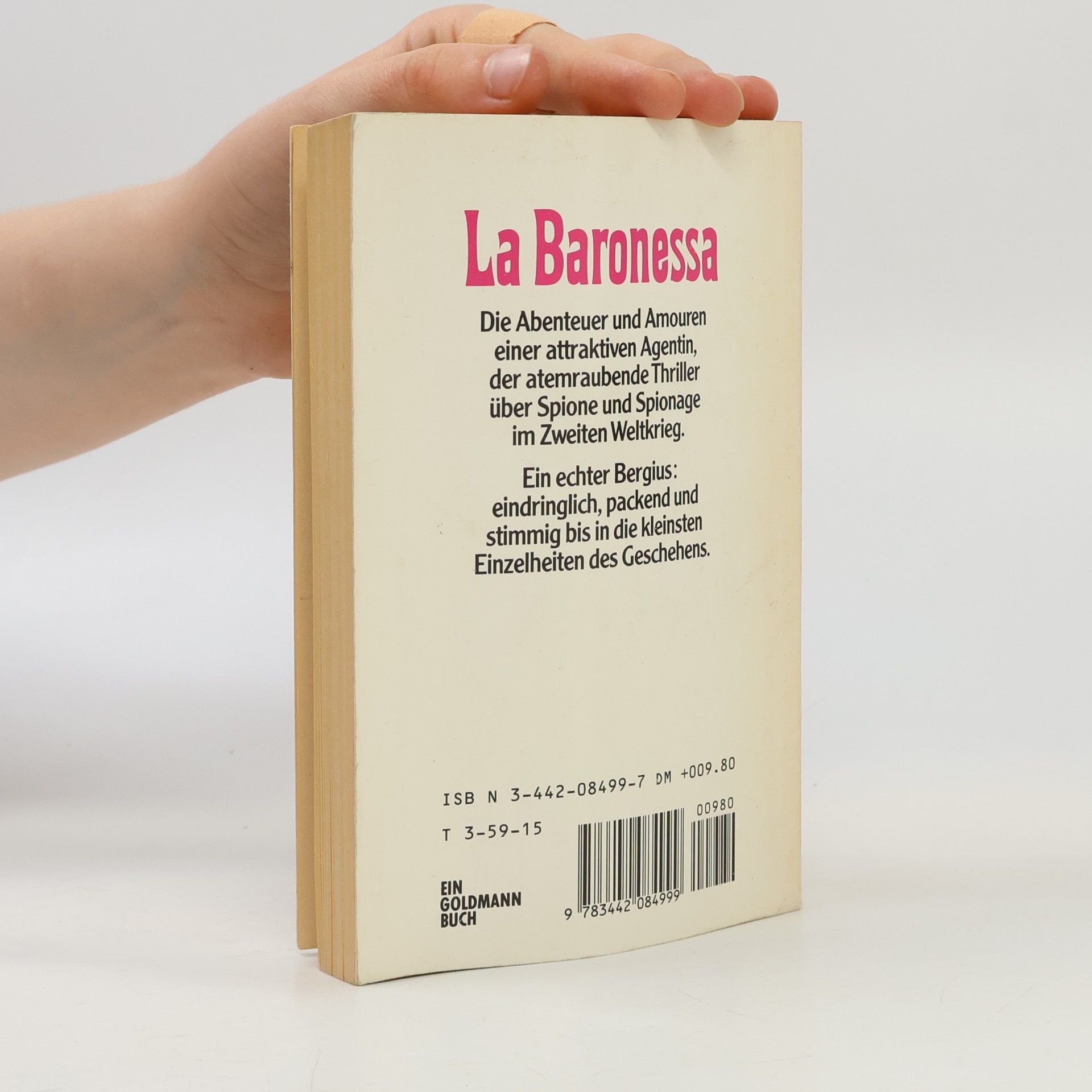 C. C. Bergius La Baronessa. Roman.