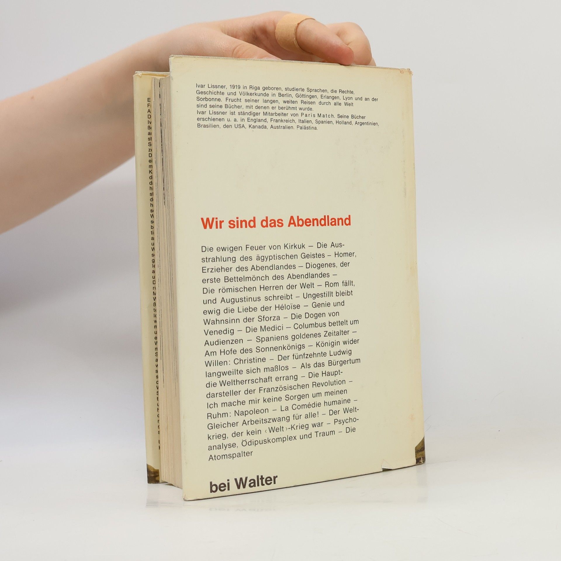 Ivar Lissner Wir sind das Abendland