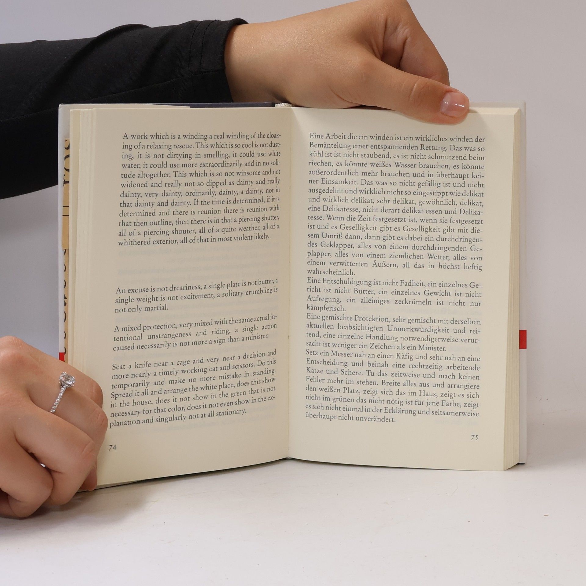 Gertrude Steinová Bibliothek Suhrkamp: Zarte Knöpfe. Tender Buttons: Deutsch und amerikanisch