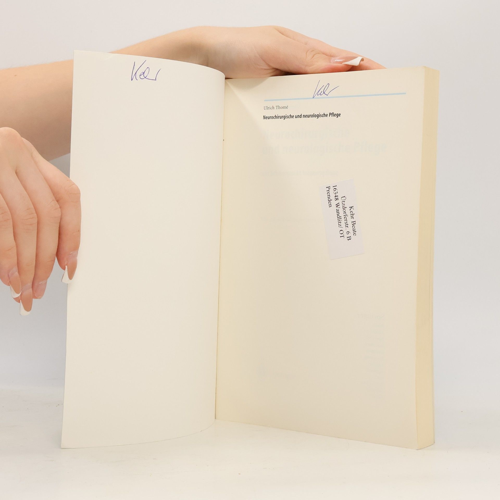 Ulrich Thome Neurochirurgische und neurologische Pflege