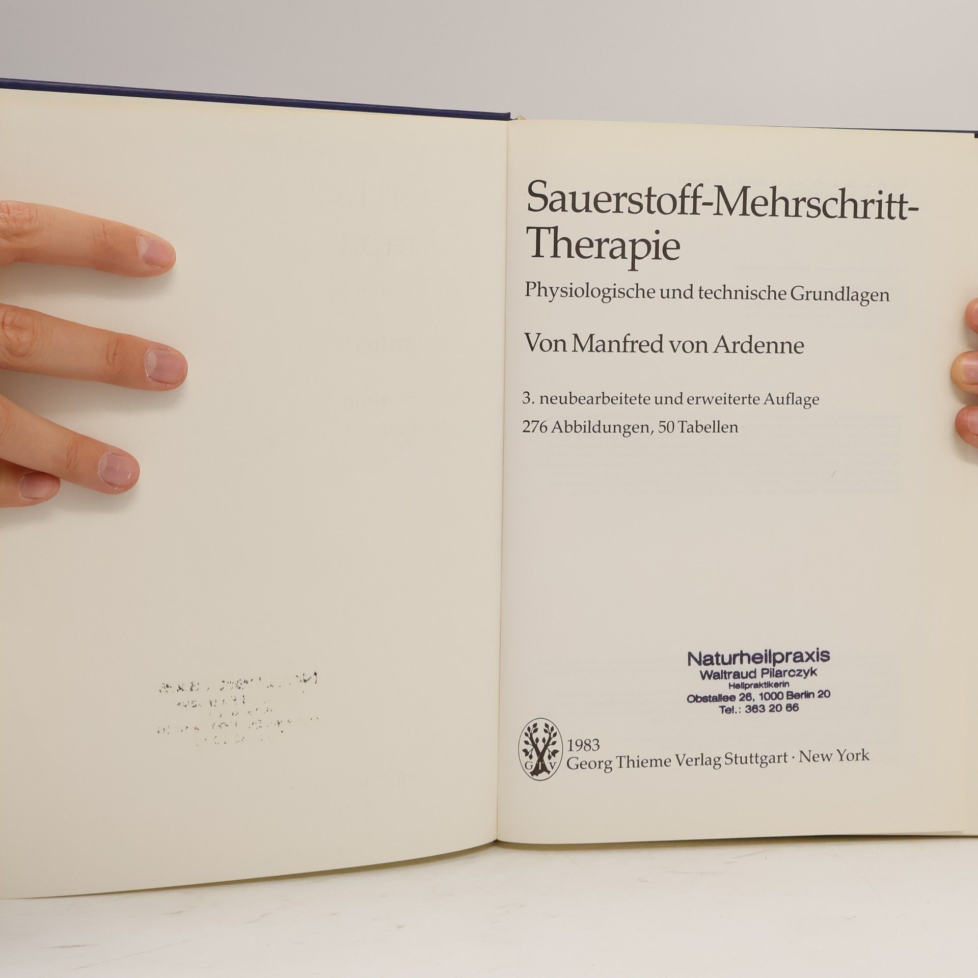 Manfred von Ardenne Sauerstoff-Mehrschritt-Therapie