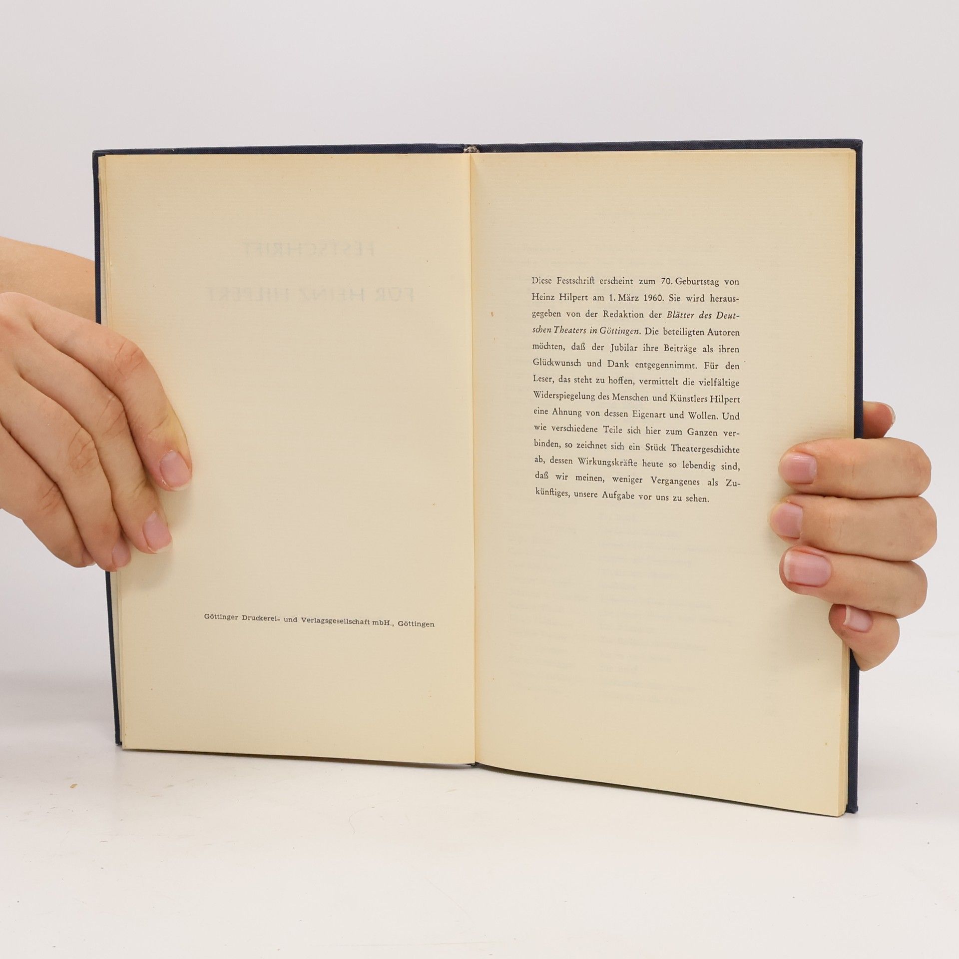 Auteurscollectief Festschrift für Heinz Hilpert