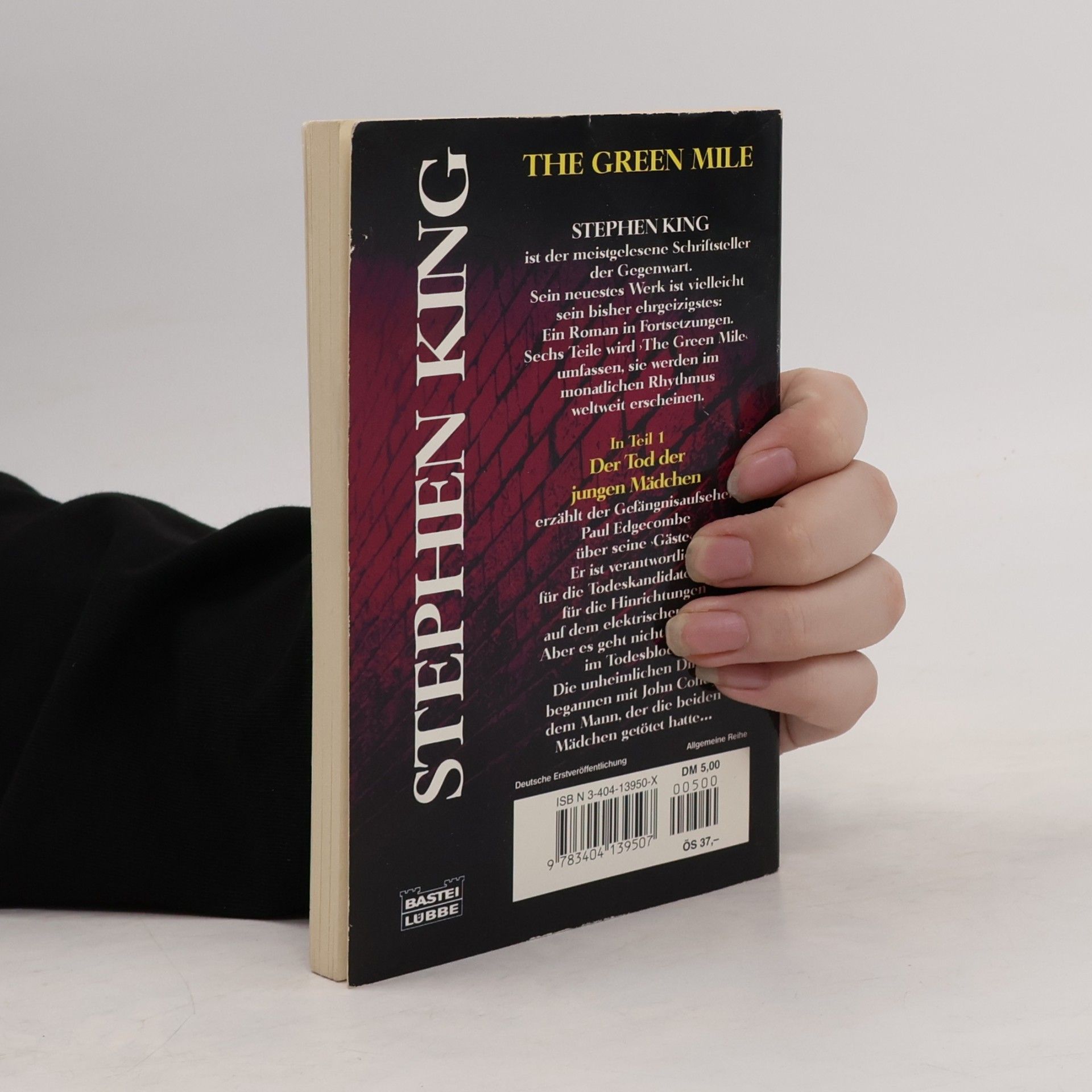 Stephen King The Green Mile, Teil 1: Der Tod Der Jungen Madchen