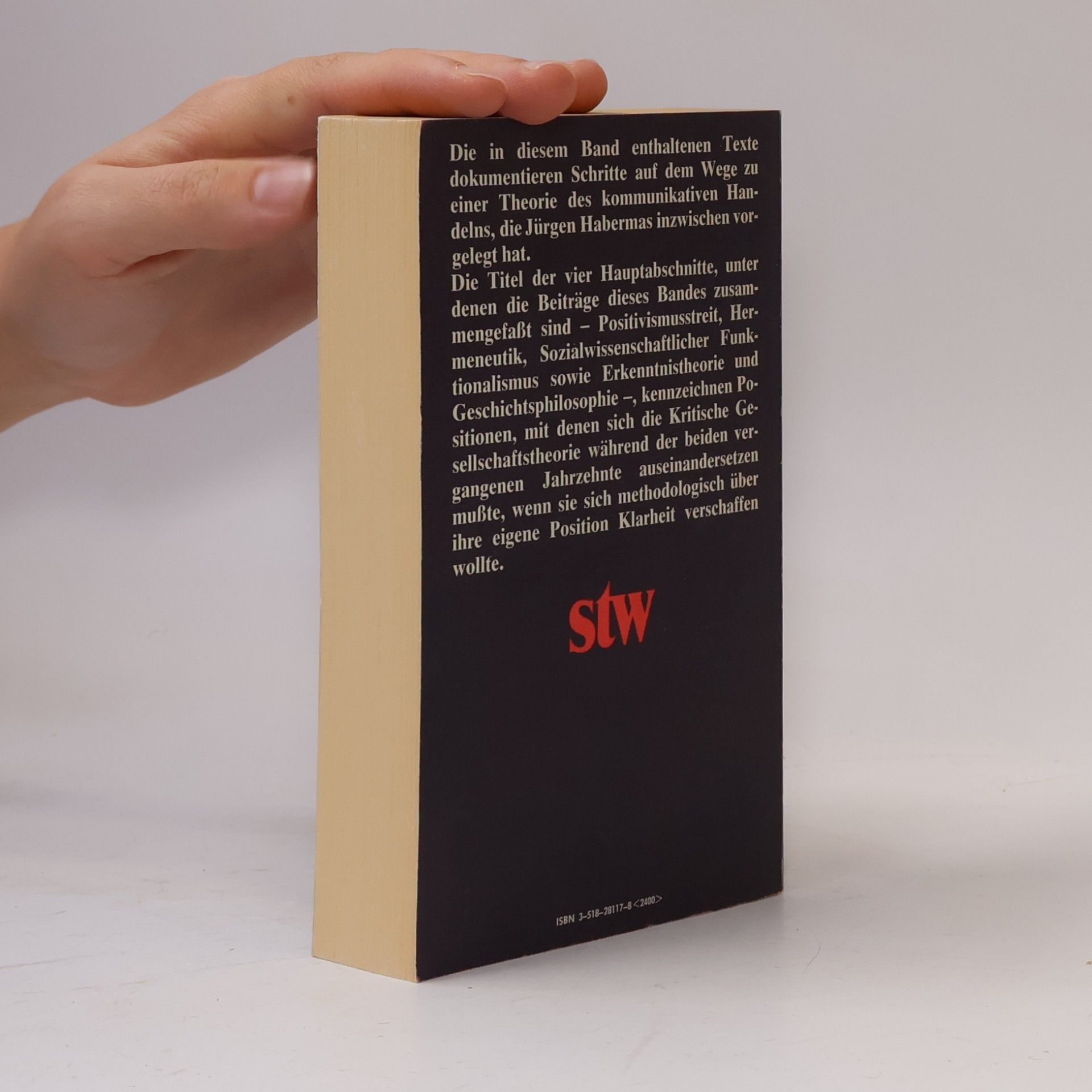 Jürgen Habermas Suhrkamp Taschenbuch Wissenschaft - 517: Zur Logik der Sozialwissenschaften