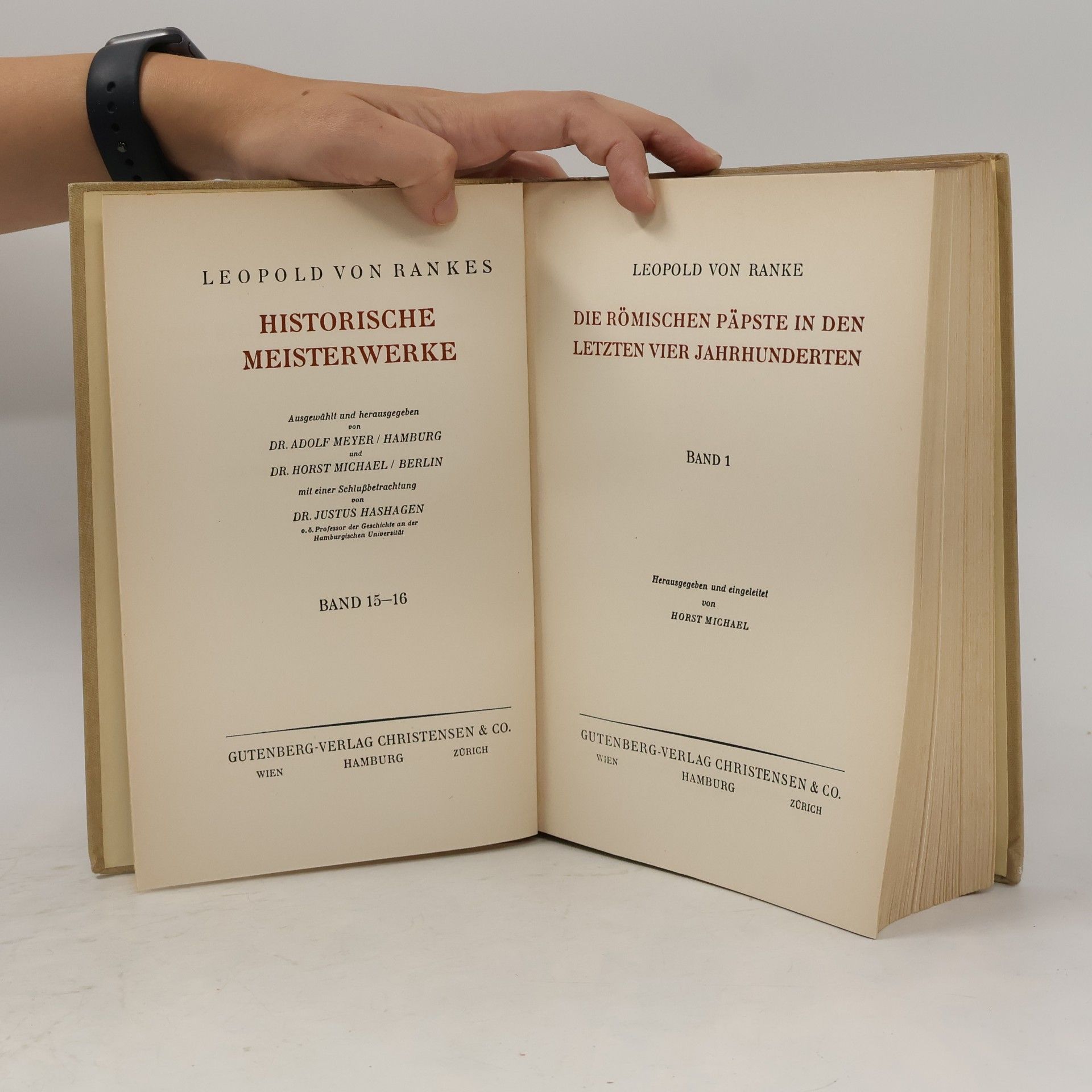 Leopold von Ranke Die Römischen Päpste in den letzten vier Jahrhunderten 1