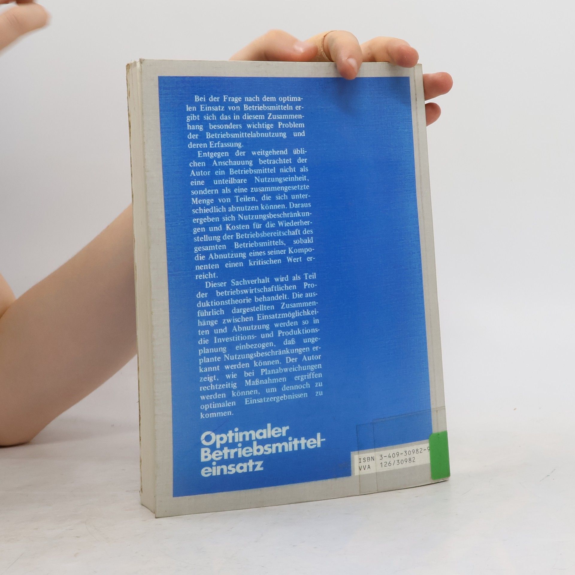 Peter Betge Betriebswirtschaftliche Forschung zur Unternehmensführung - 14: Optimaler Betriebsmitteleinsatz
