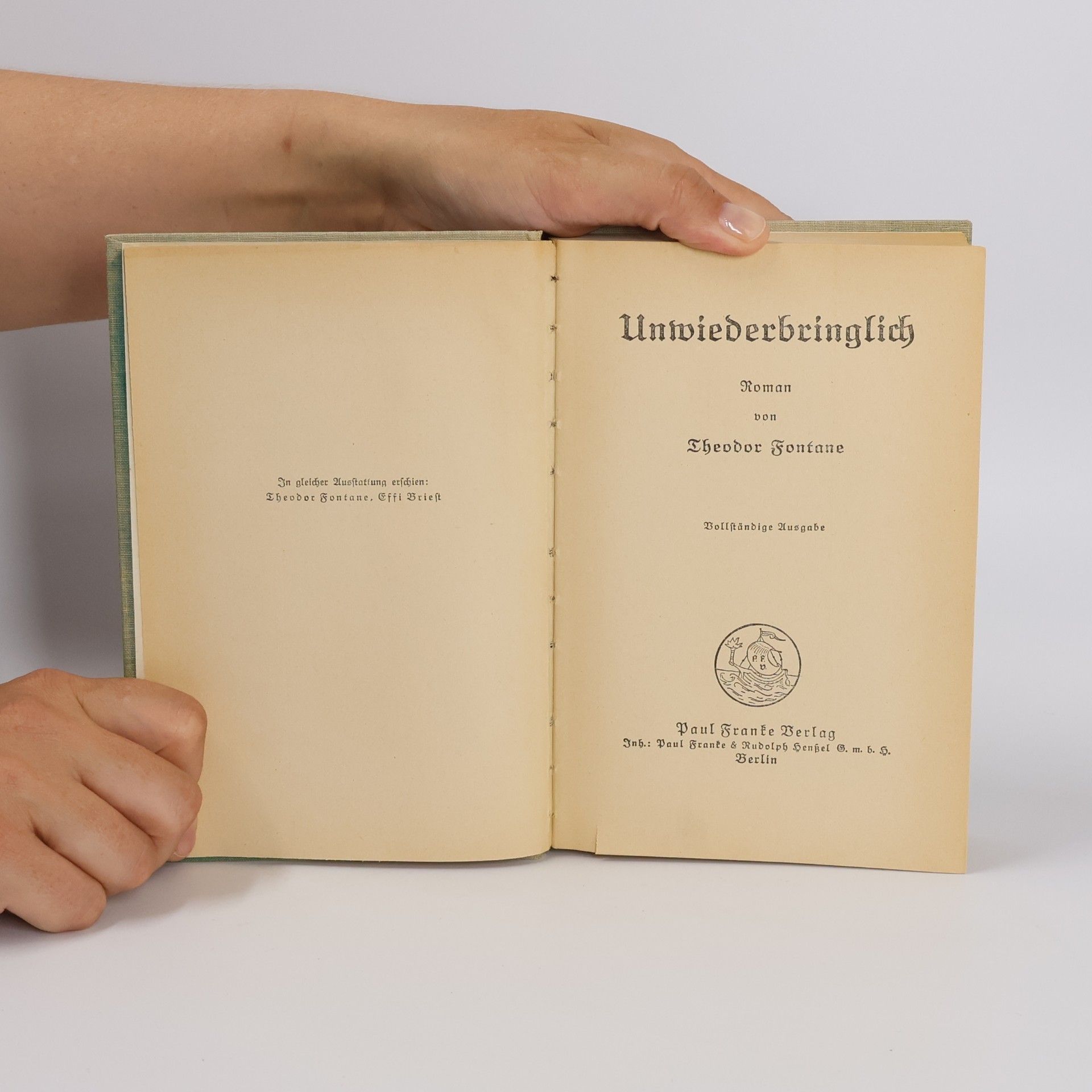 Theodor Fontane Unwiederbringlich