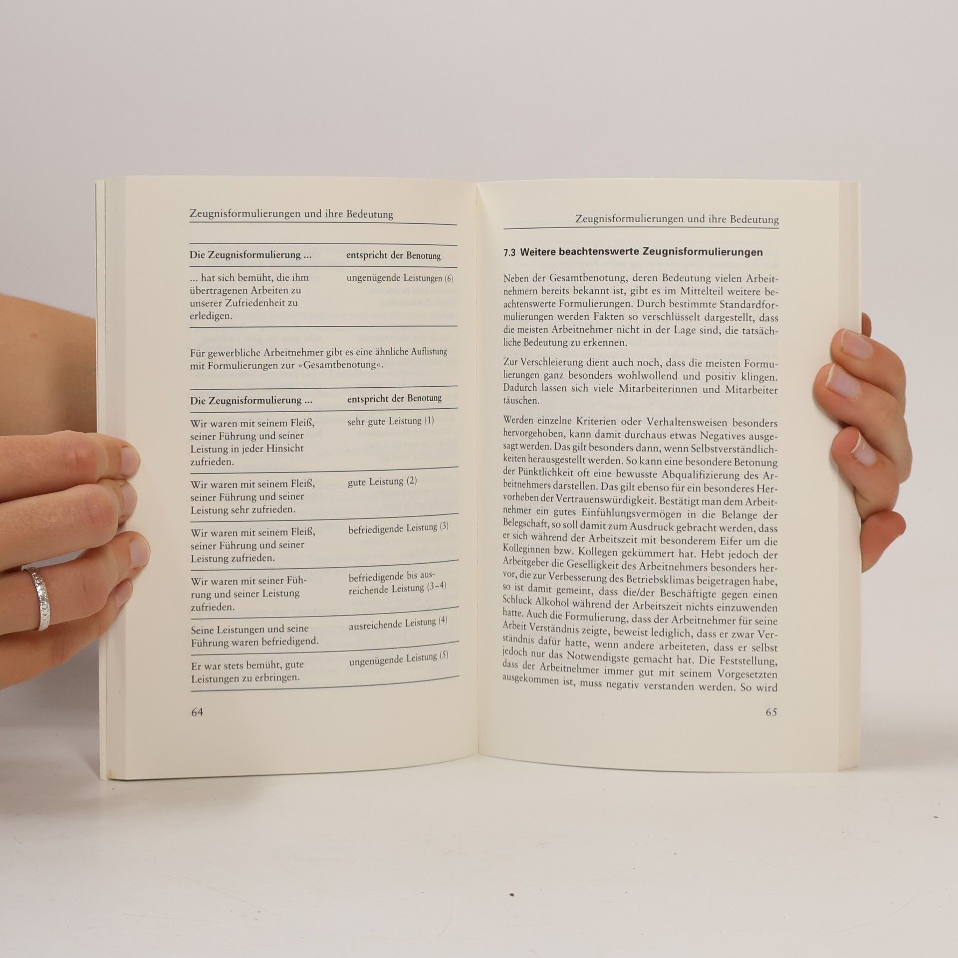 Heinz-Günther Dachrodt Zeugnisse lesen und verstehen - Sechste Auflage