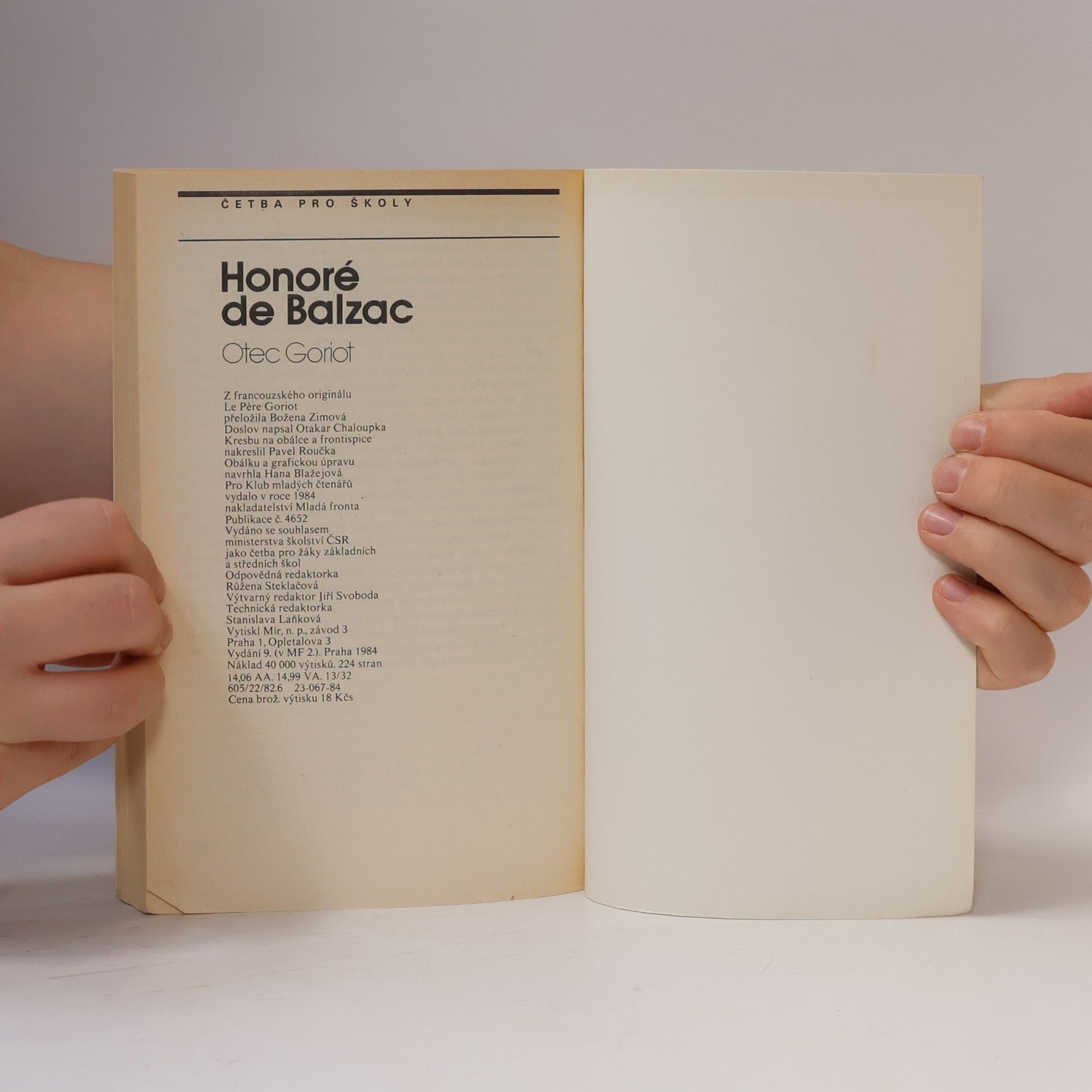 Honoré de Balzac Otec Goriot